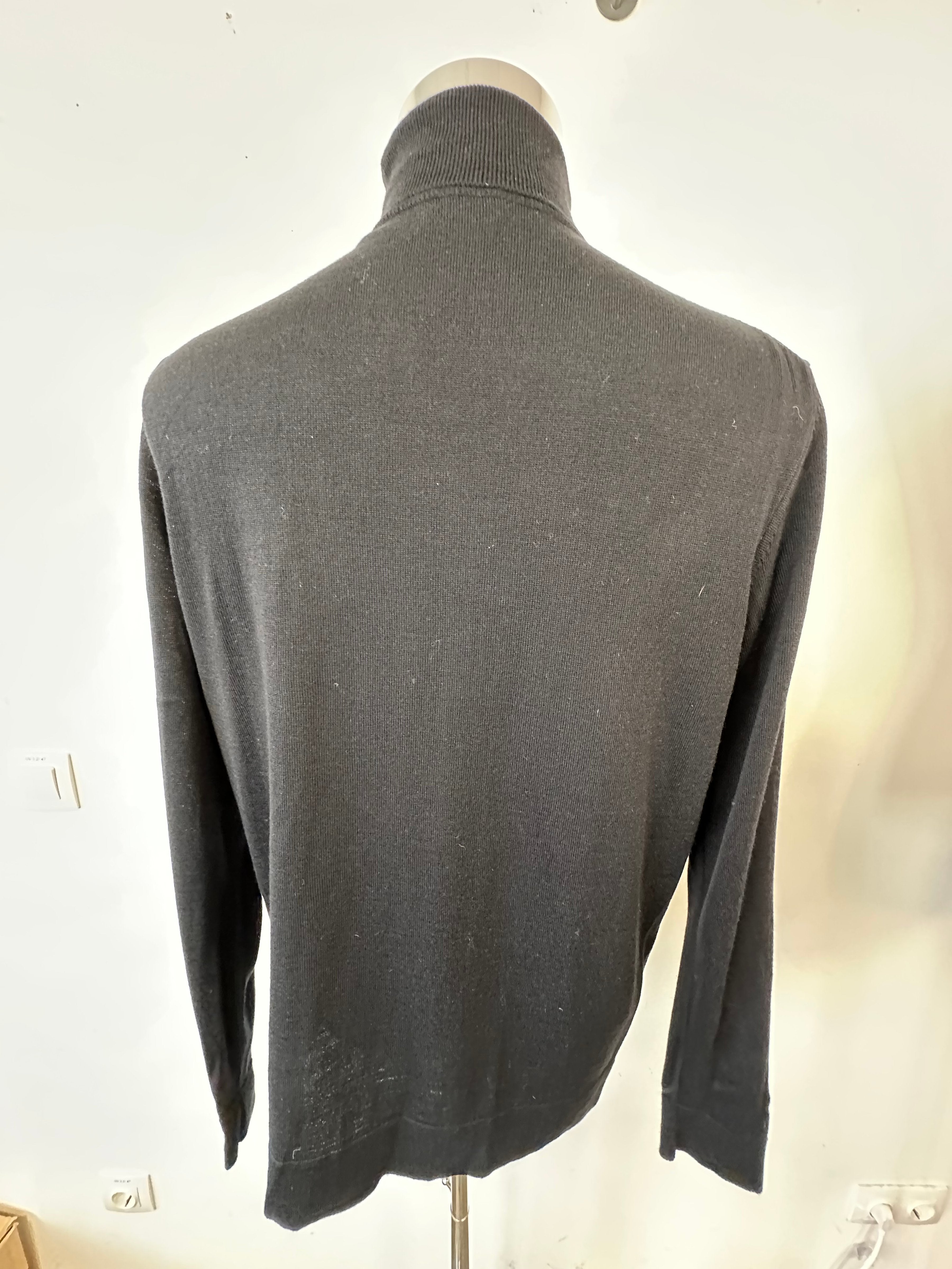 Strellson Rollkragenpullover Schwarz, Gr. L – Feinstrick, Sehr Guter Zustand