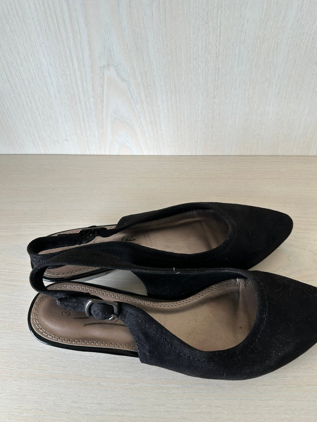 Jana Klein Slingback Heels Schwarz Gr. 36 Wie Neu