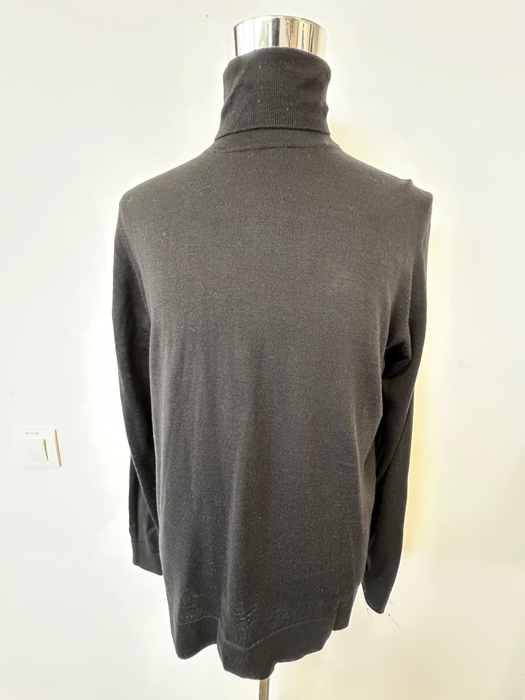 Strellson Rollkragenpullover Schwarz, Gr. L – Feinstrick, Sehr Guter Zustand