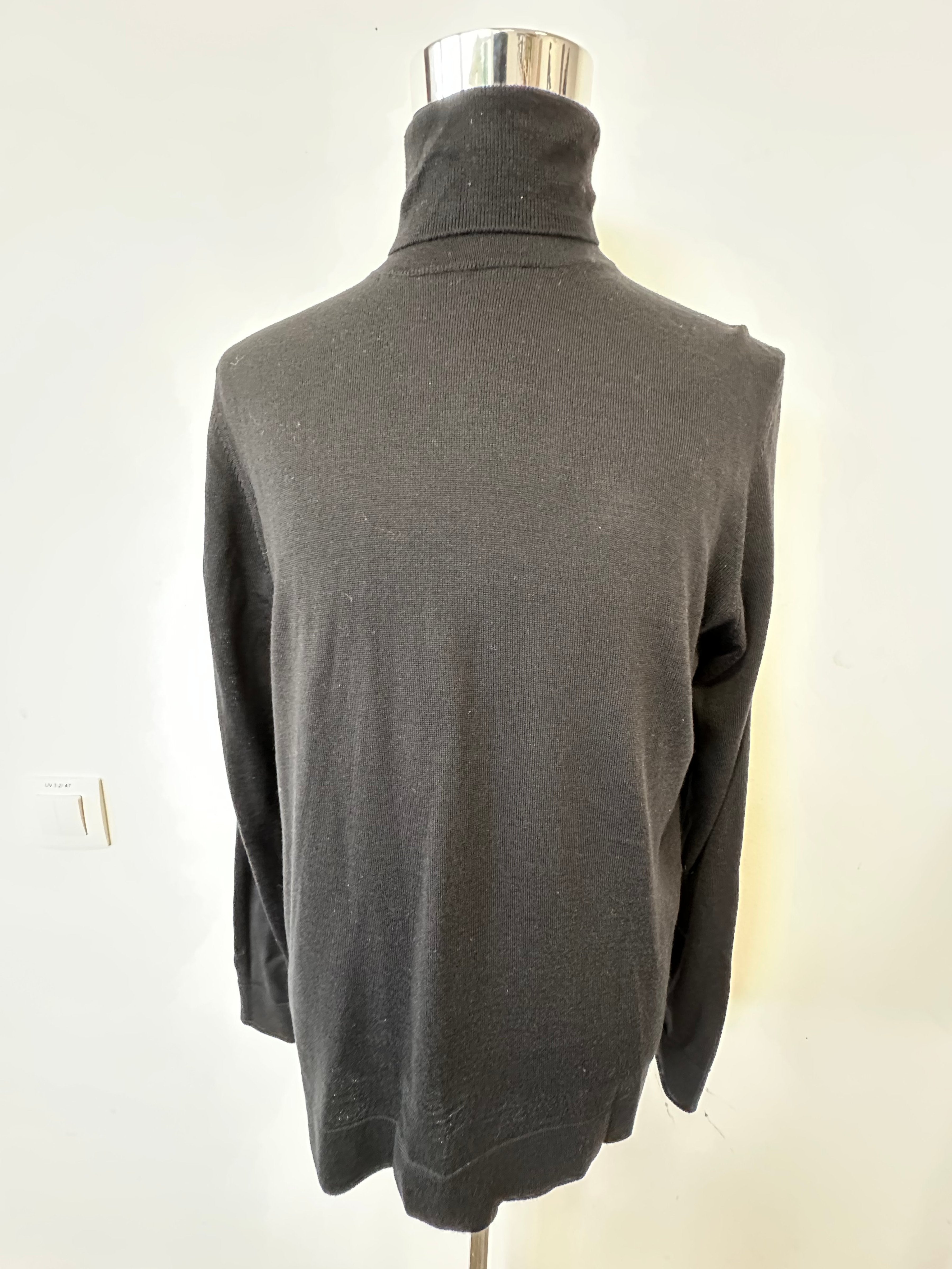 Strellson Rollkragenpullover Schwarz, Gr. L – Feinstrick, Sehr Guter Zustand