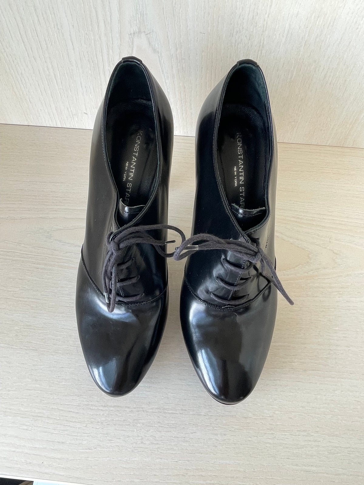 Konstantin Starke Schnürpumps Oxfords, Schwarz, Gr. 38.5, Zustand: Gut