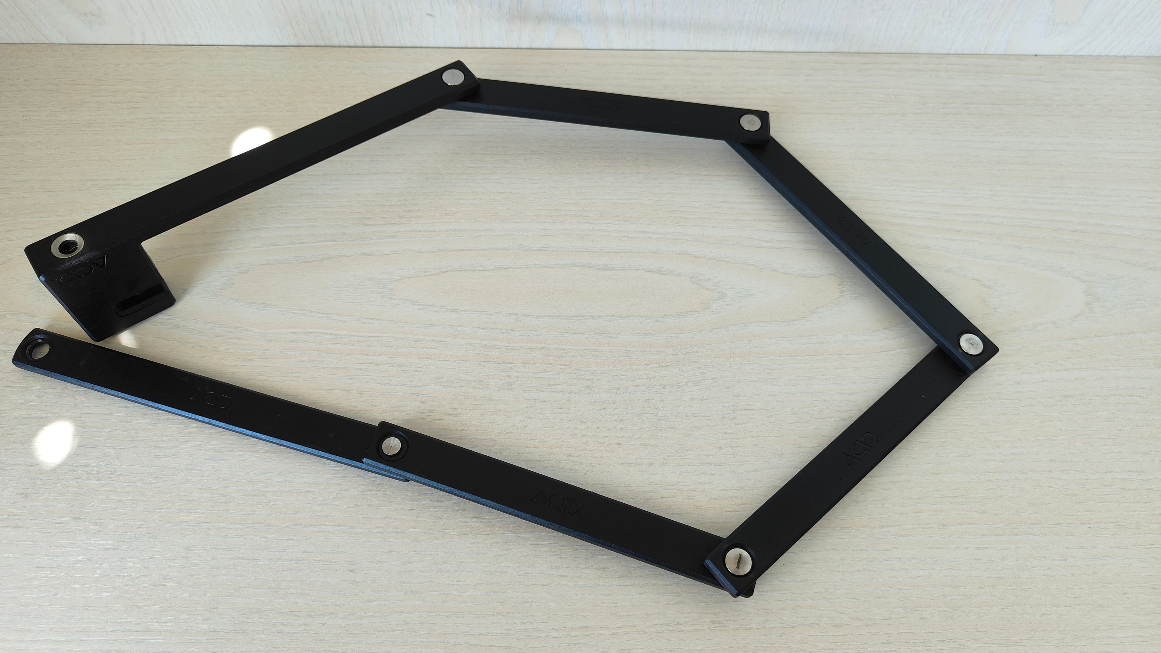 ACID RIGID 100 PURE Faltschloss, Schwarz, Sehr Gut, 104 cm