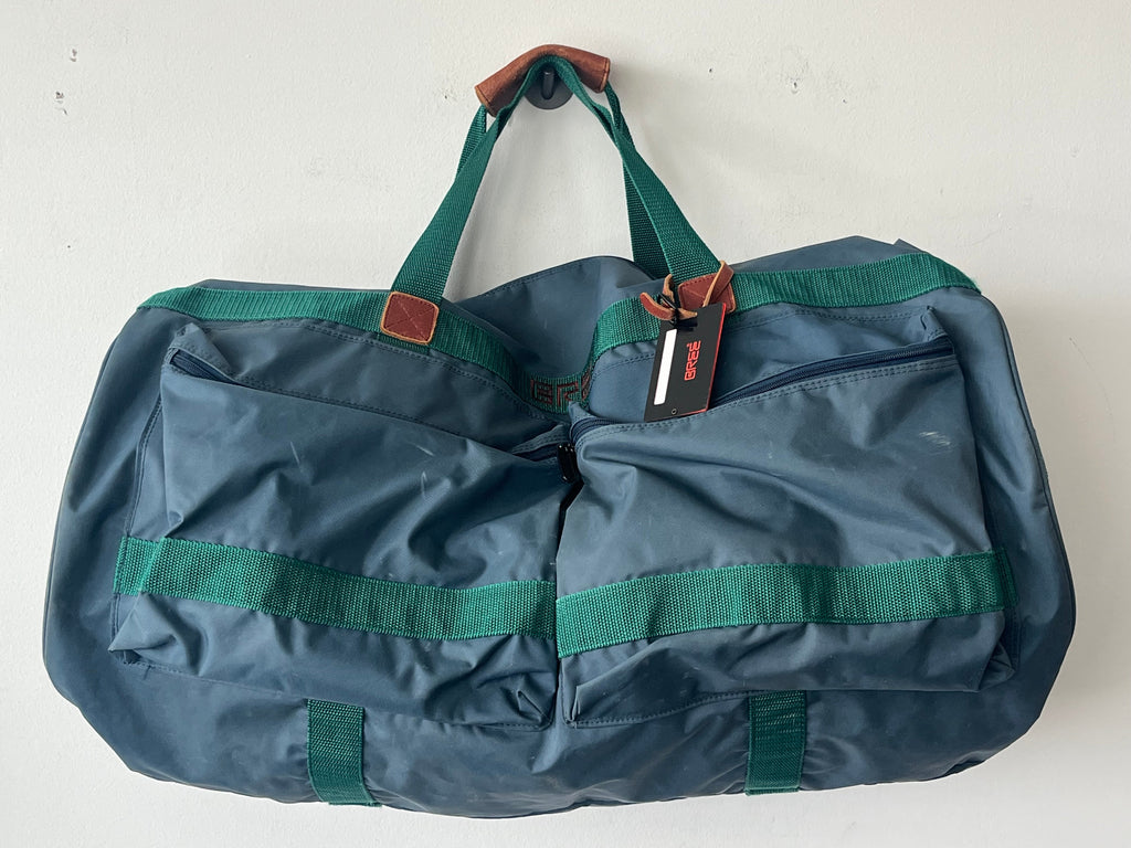 BREE Large Nylon Duffel Bag Petrol/Green, Good Condition, 70x63x25cm