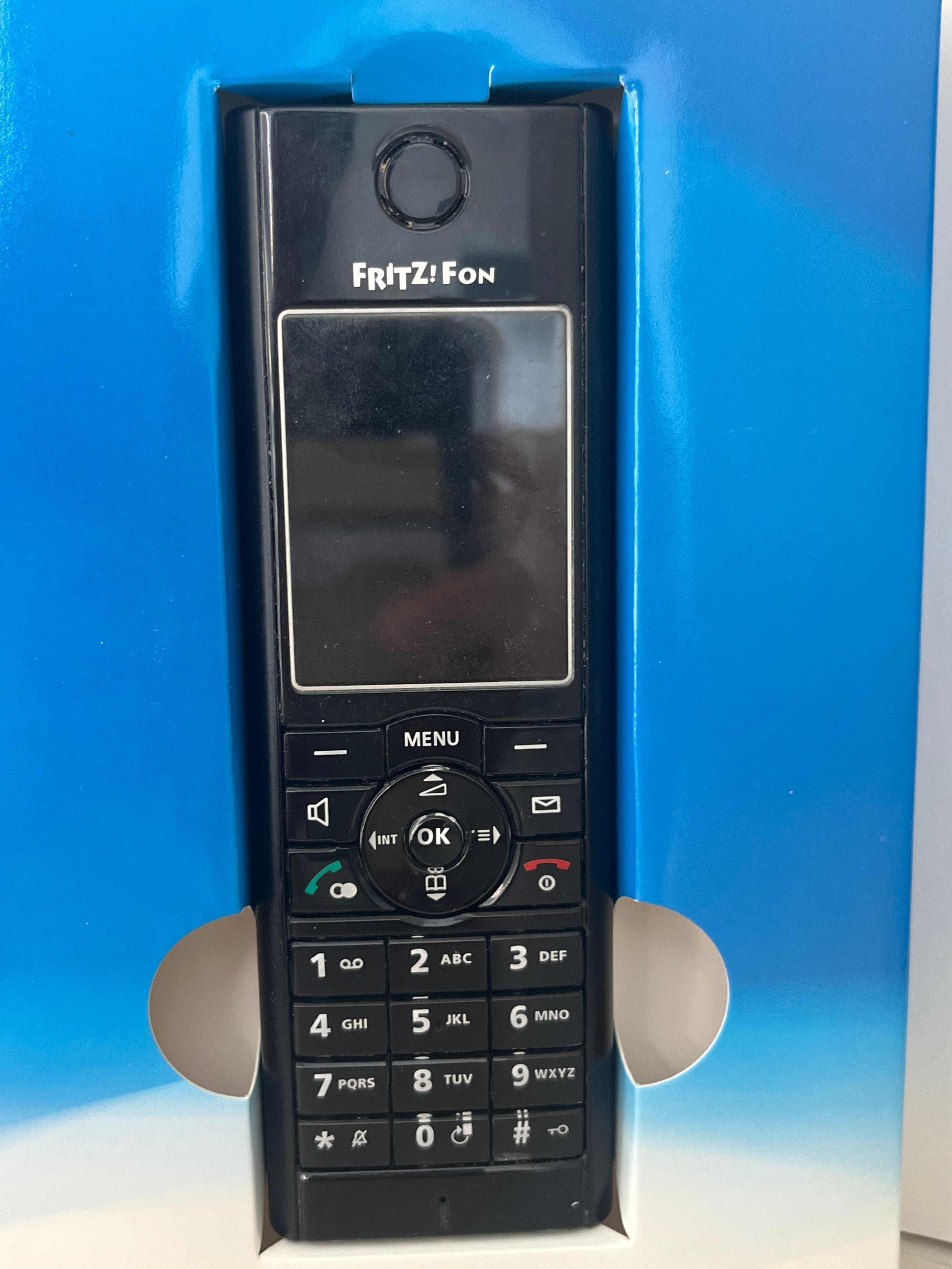 AVM Schnurlostelefon FRITZ!Fon MT-F, Schwarz, Kompakt, Gebraucht