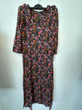 SET Floral Midi Dress, Multicolor, Medium, Very Good Condition