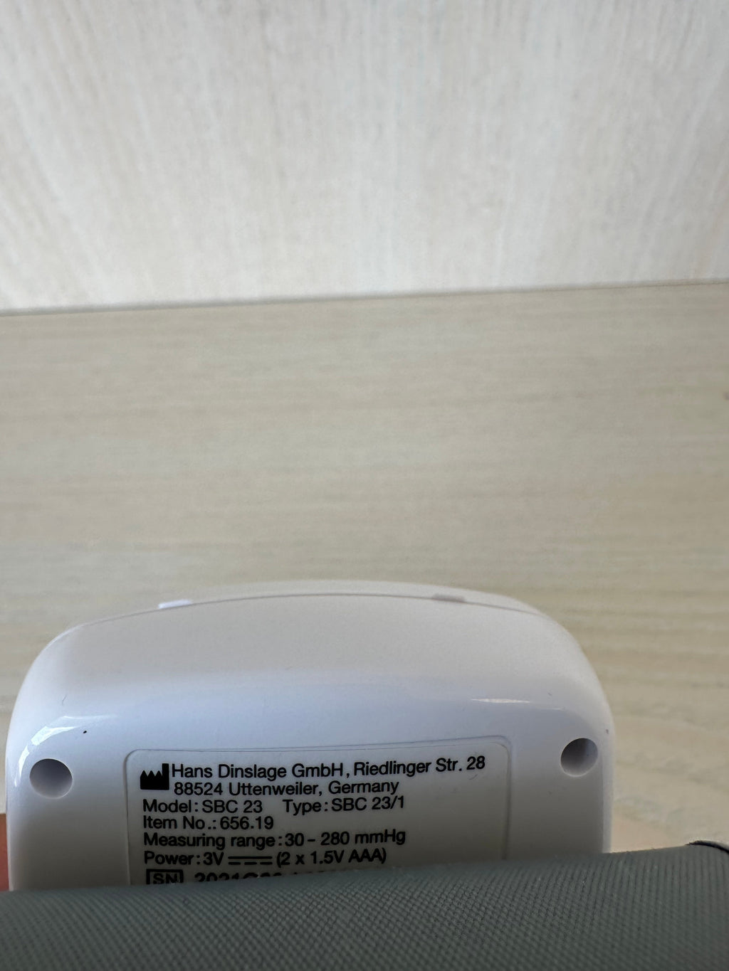 Sanitas SBC 23 Digital Blood Pressure Monitor, Compact, White, Good Condition