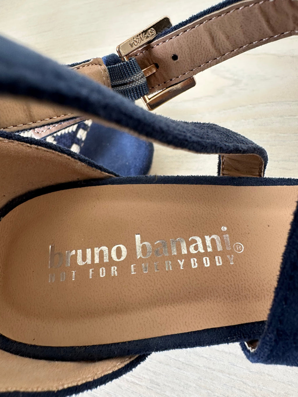 Bruno Banani Block Heel Sandalen, Navy Blau, Gr. 37, Sehr Gut
