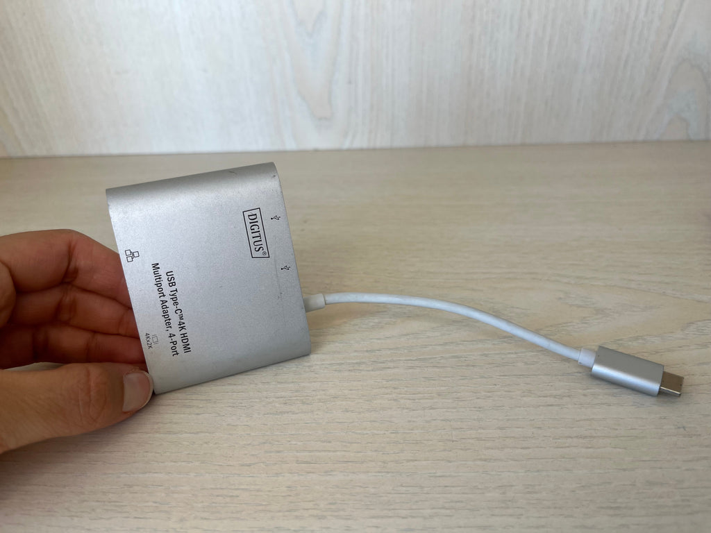 DIGITUS USB-C 4-Port Adapter | 4K HDMI, LAN, 2x USB-A | Silver | Good