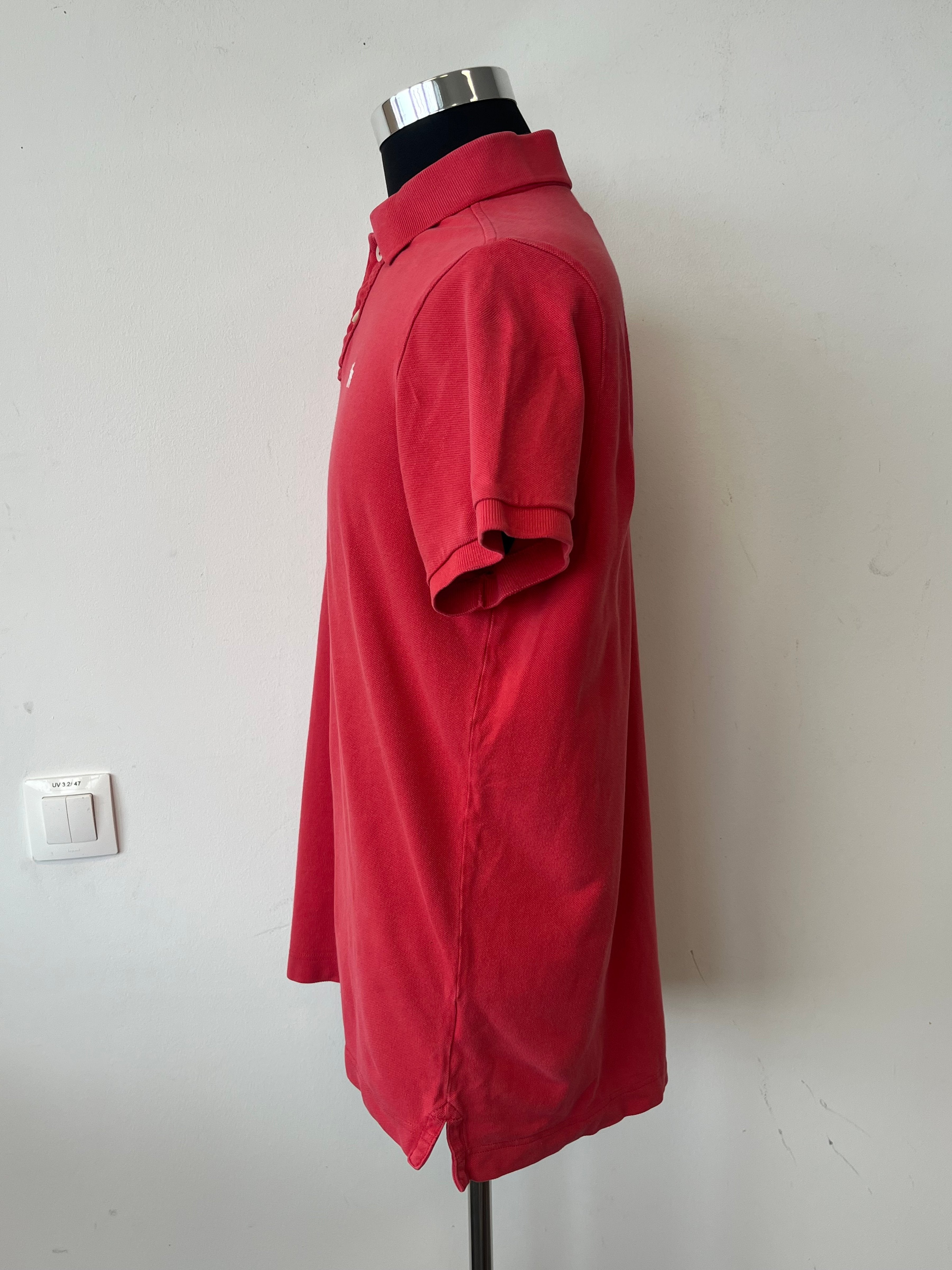 Abercrombie & Fitch Muscle-Fit Polo XXL – Rot, Guter Zustand