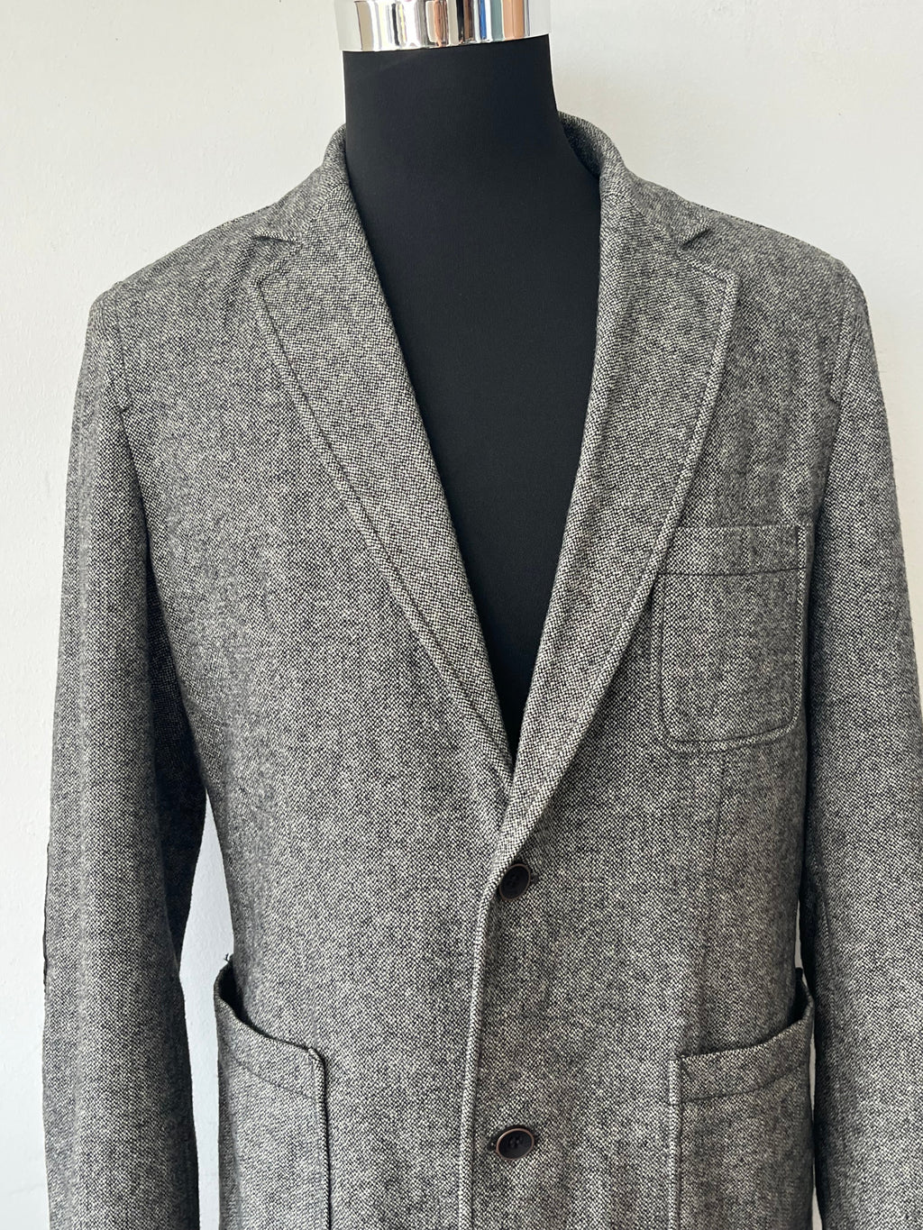 s.Oliver Gray Wool Blend Blazer, Size L - Very Good Condition