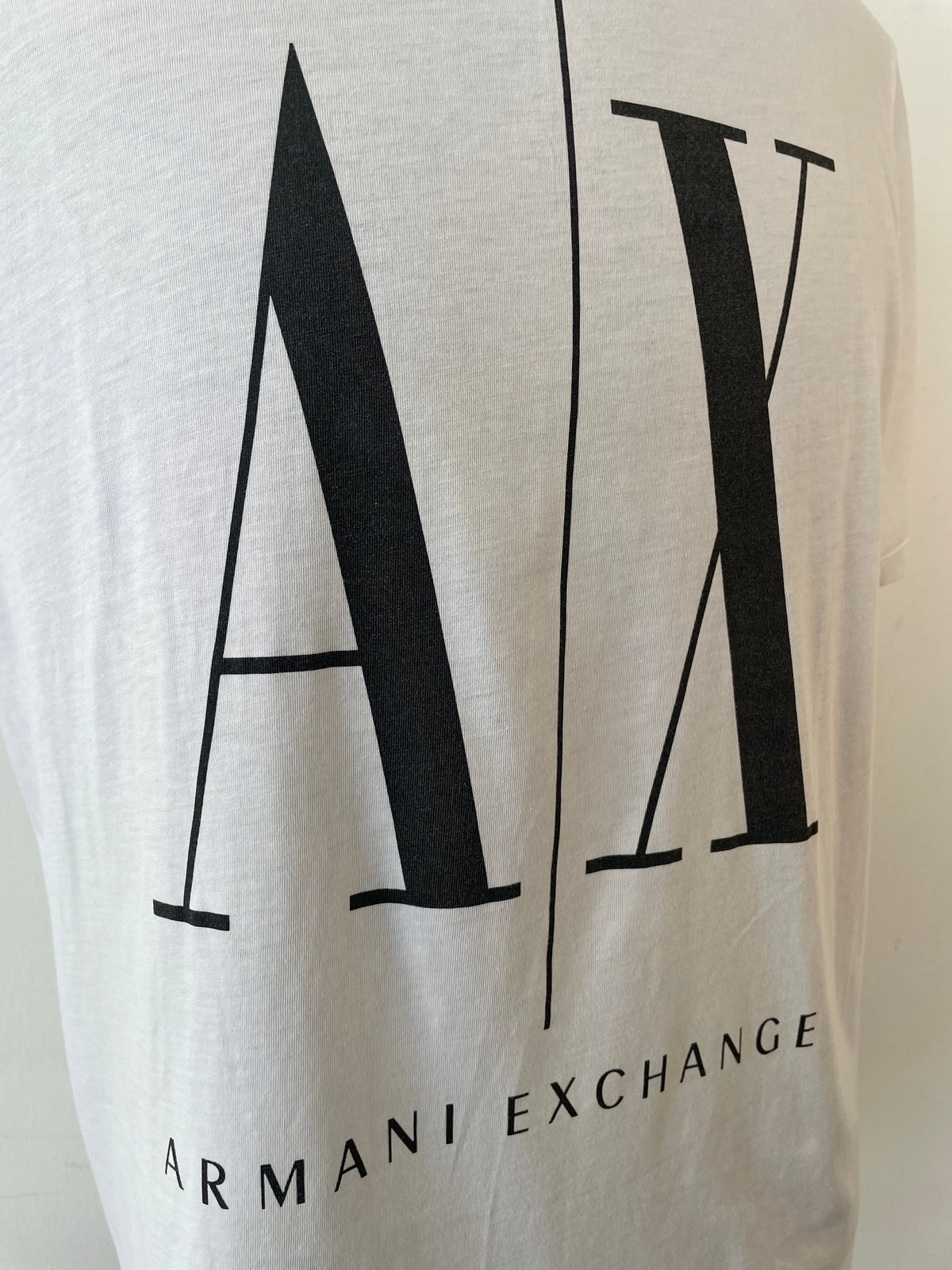 Armani Exchange Icon Period T-Shirt, Weiß, Größe L, Zustand Gut