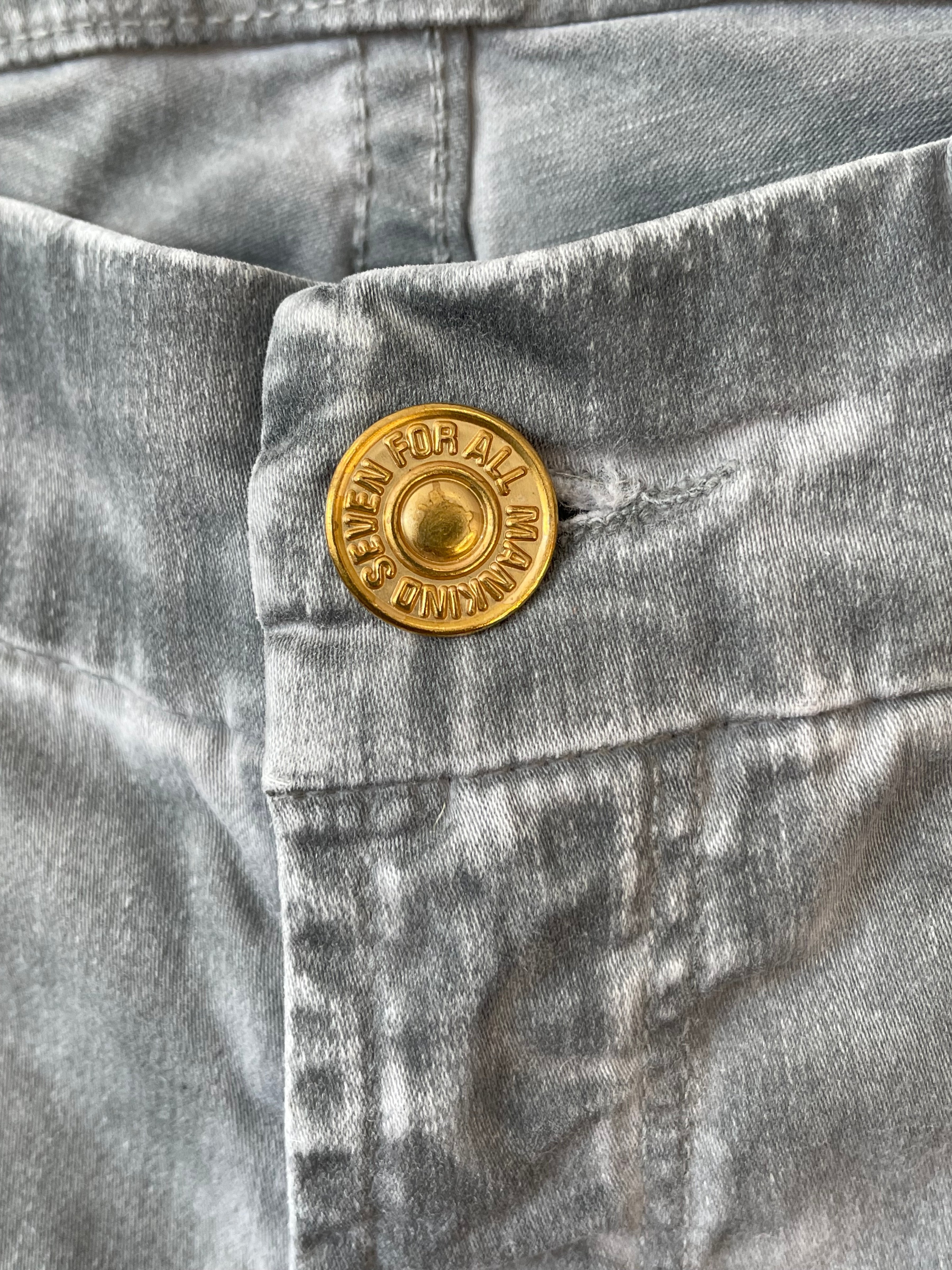 7 For All Mankind Denim Jeans Grau Größe 32 UK Sehr Gut
