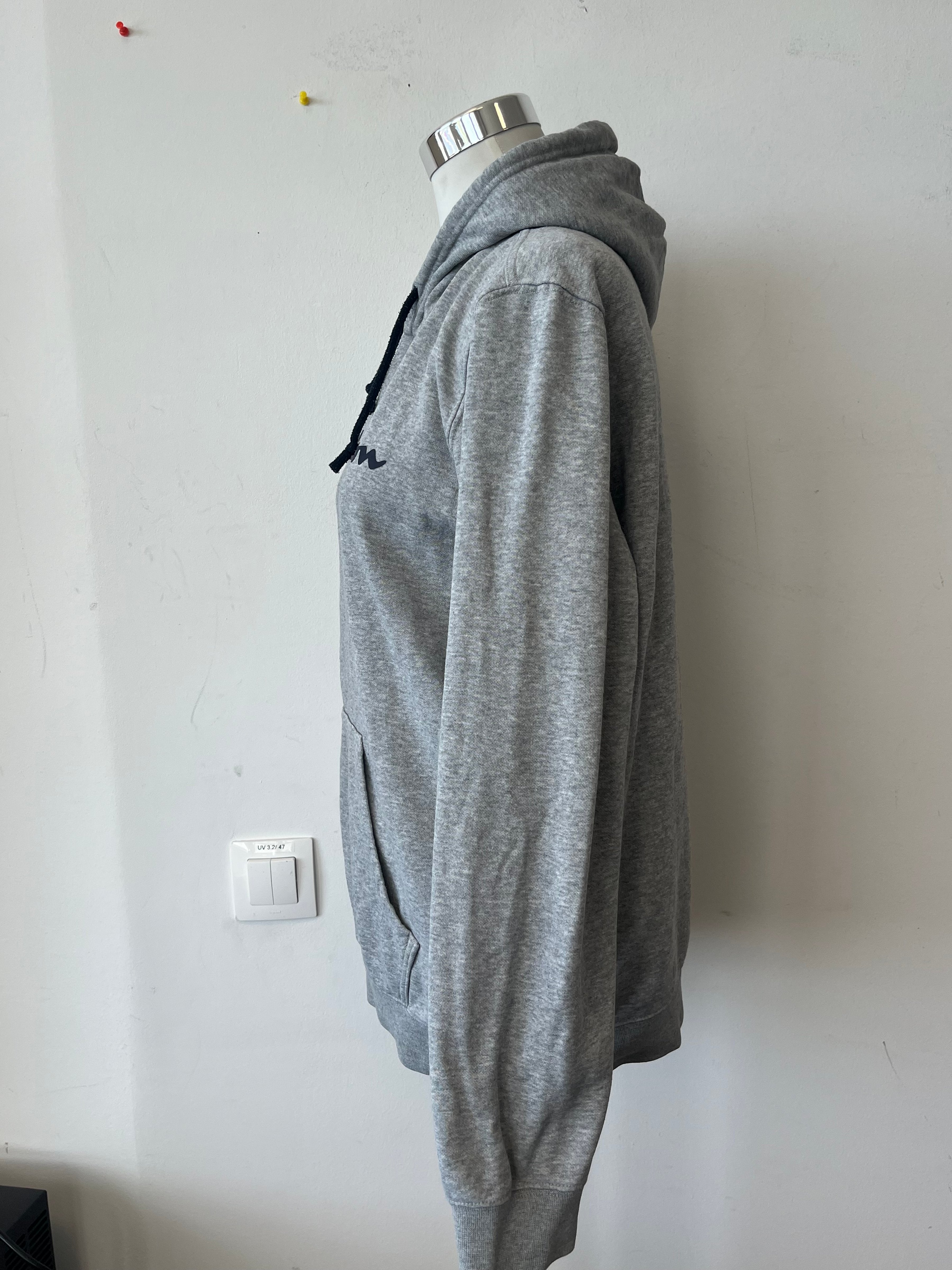 Champion Hoodie Script Logo, Grau, S, Sehr Gut