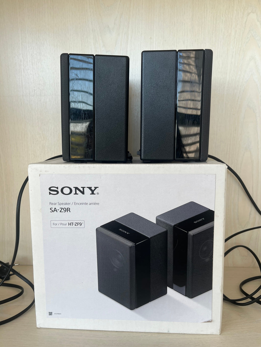 Sony Wireless Rear Lautsprecher SA-Z9R, Schwarz, Kompakt, Zustand: Gut