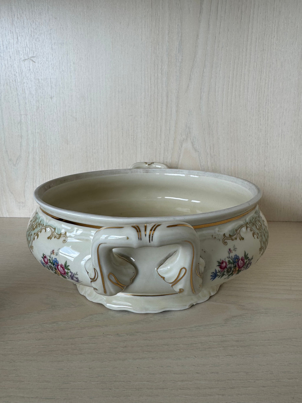 Epiag Fine China Suppenterrine, Porzellan, Weiß, Ø20,5cm, H9cm, gebraucht