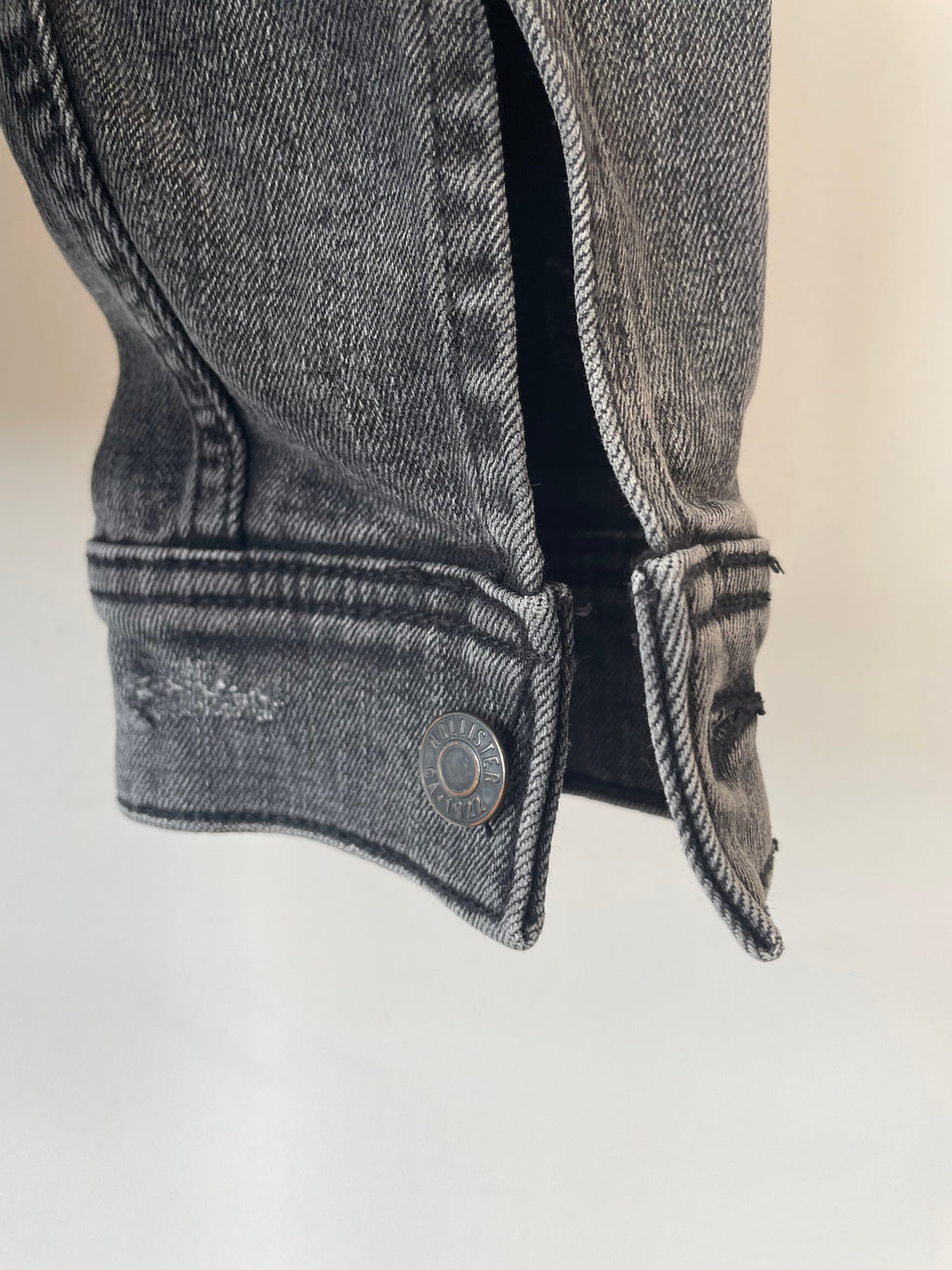 Hollister Epic Flex Jeansjacke Schwarz S, Sehr Gut