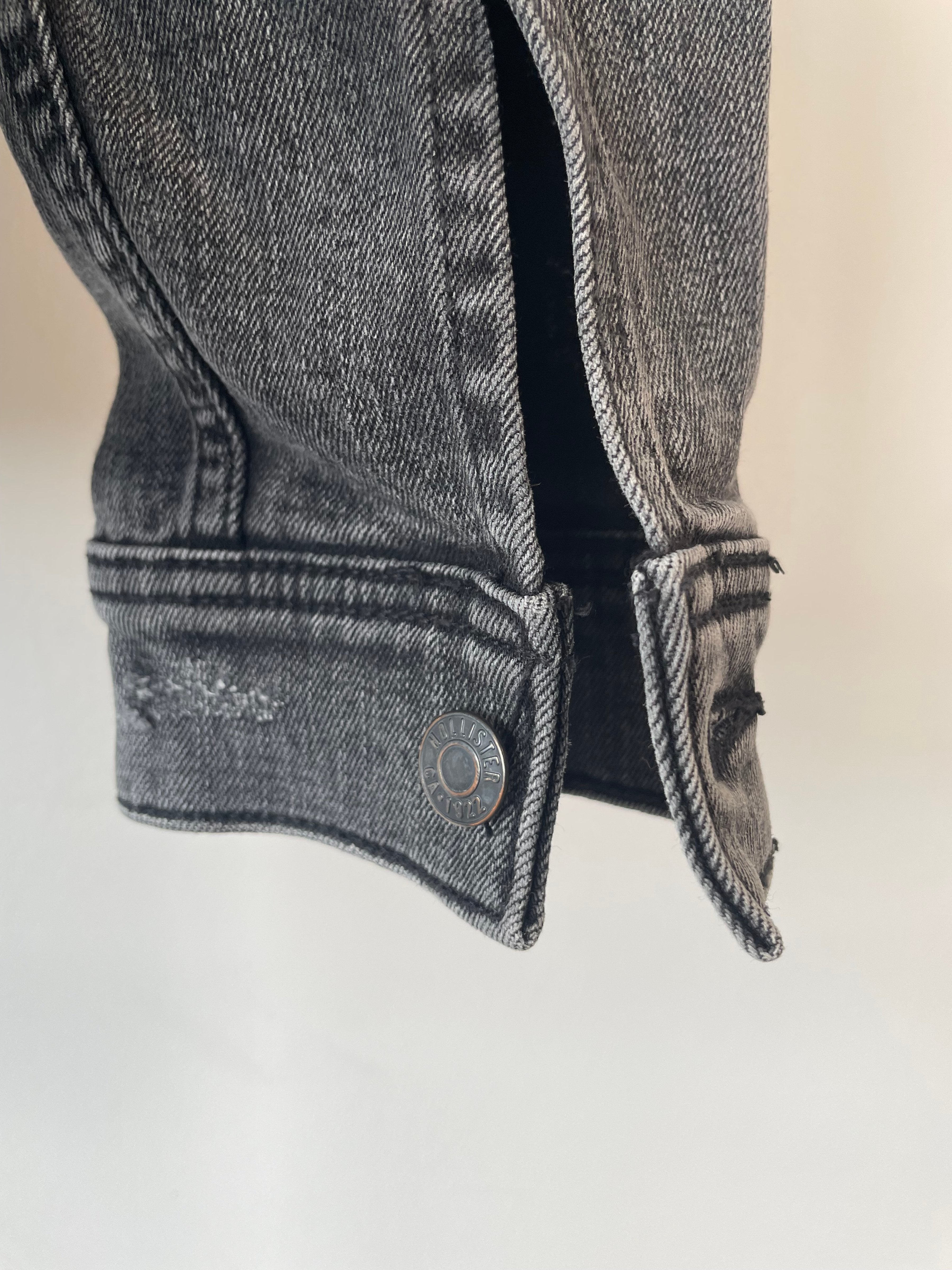 Hollister Epic Flex Jeansjacke Schwarz S, Sehr Gut