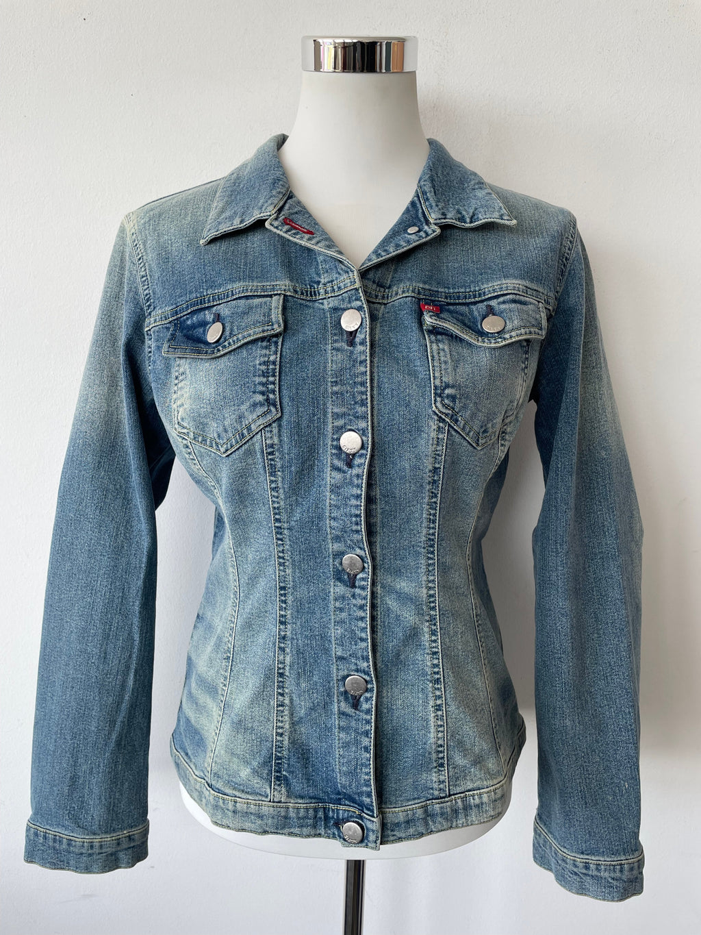 Miss Sixty 'The Brink' Denim Jacket, Large, Washed Blue, Very Good Condition