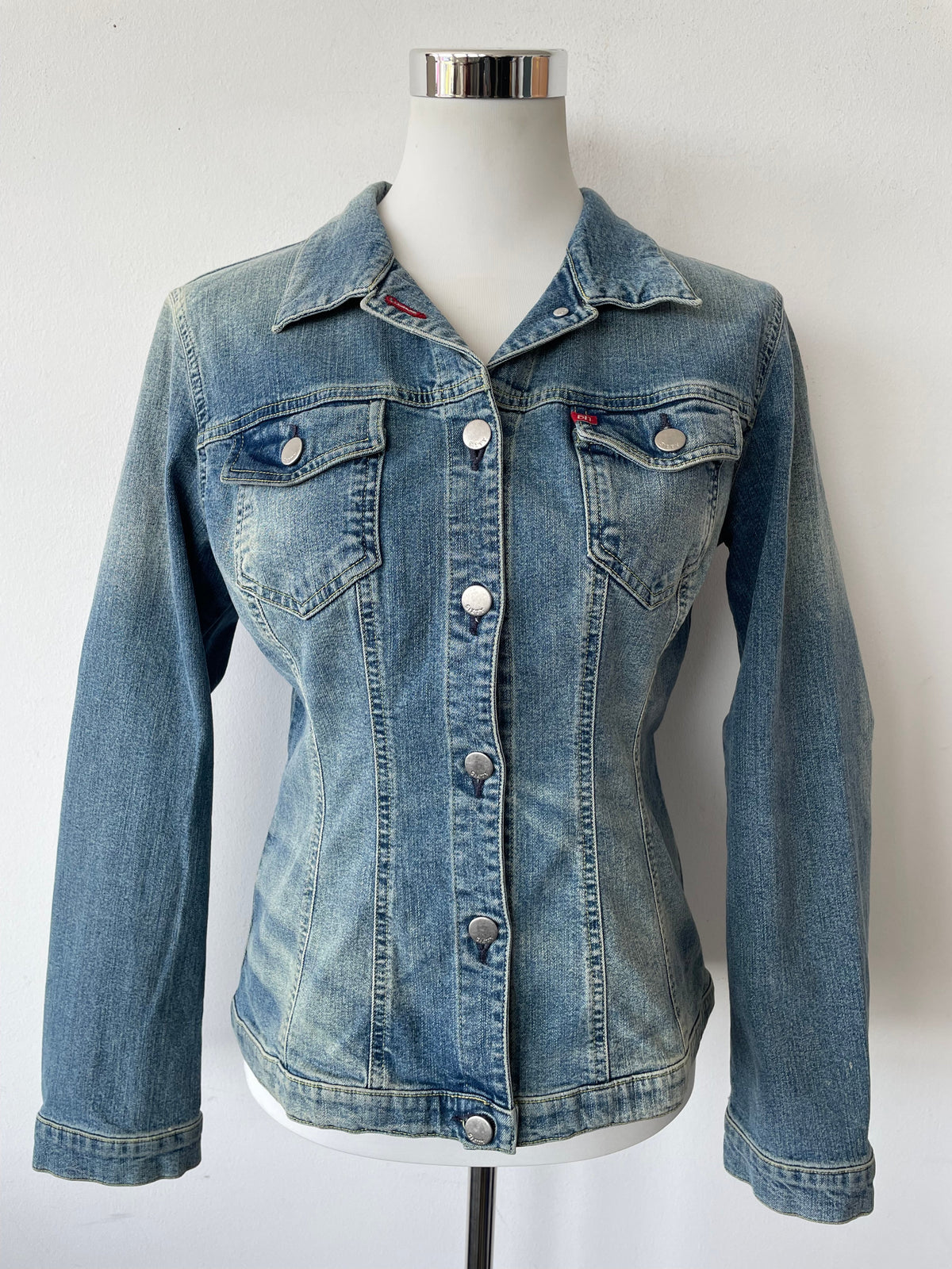Miss Sixty 'The Brink' Denim Jacket, Large, Washed Blue, Very Good Condition