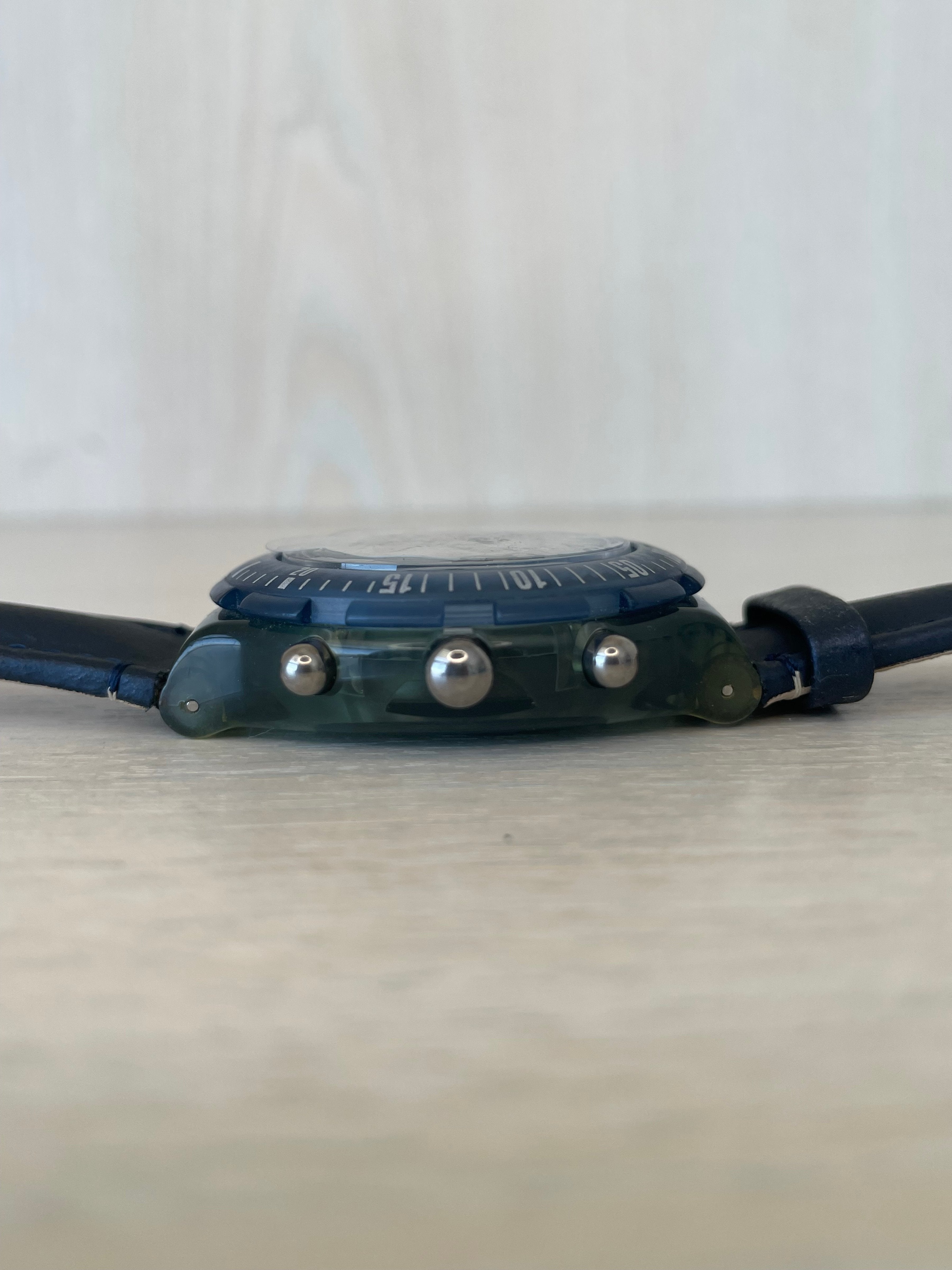 Swatch Irony Chronograph AG-2000, sehr gut, 24,5cm, Leder, Quarz, 200m WR