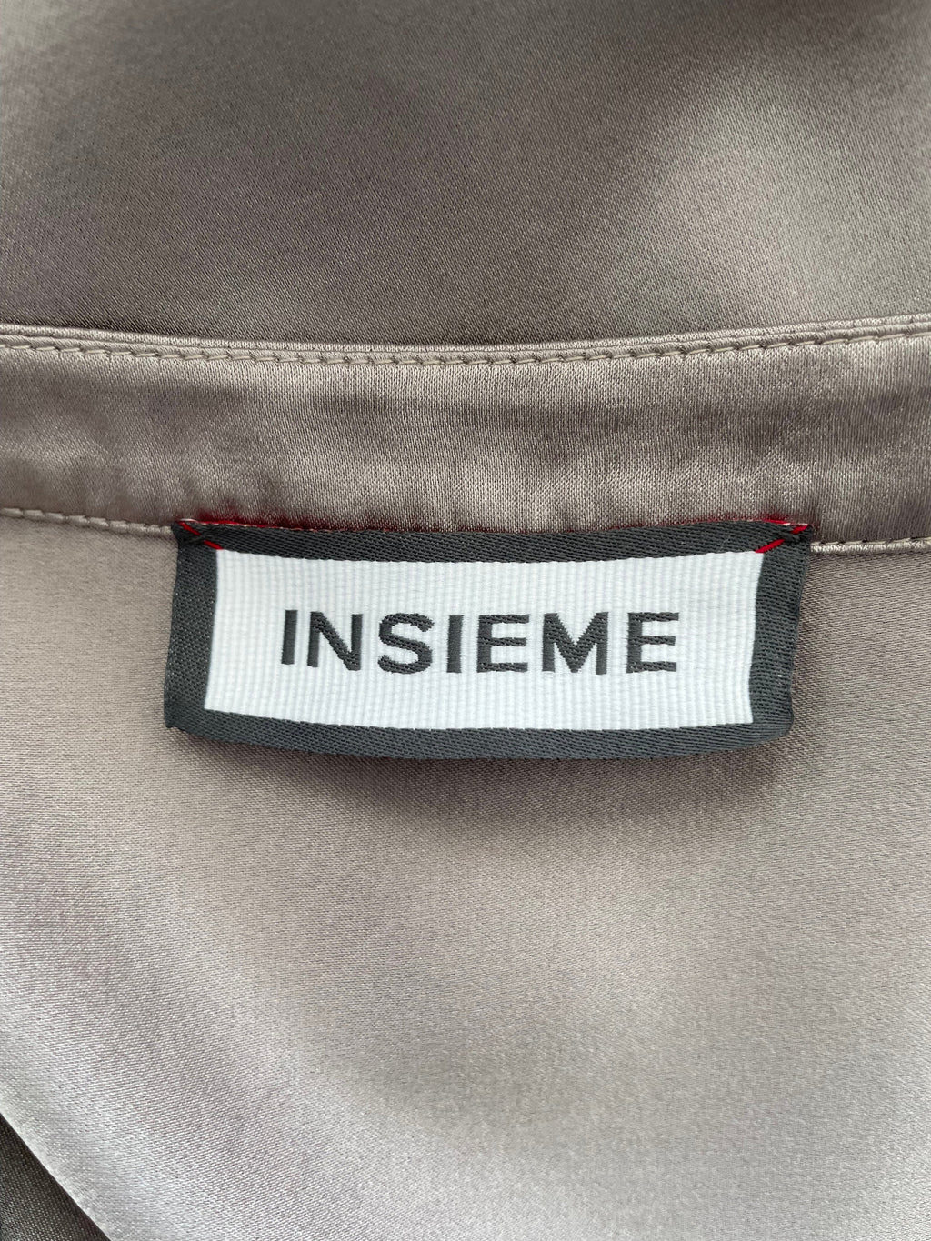Insieme Silk Blouse Brown Size 44 Good Condition