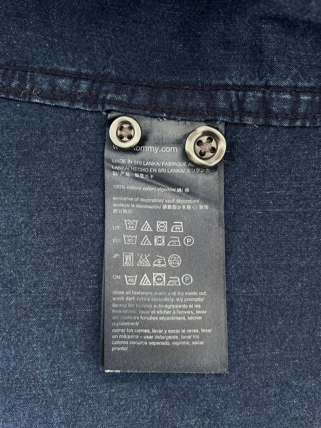 Tommy Hilfiger Shirt New York Fit XS Navy Blau Sehr Gut