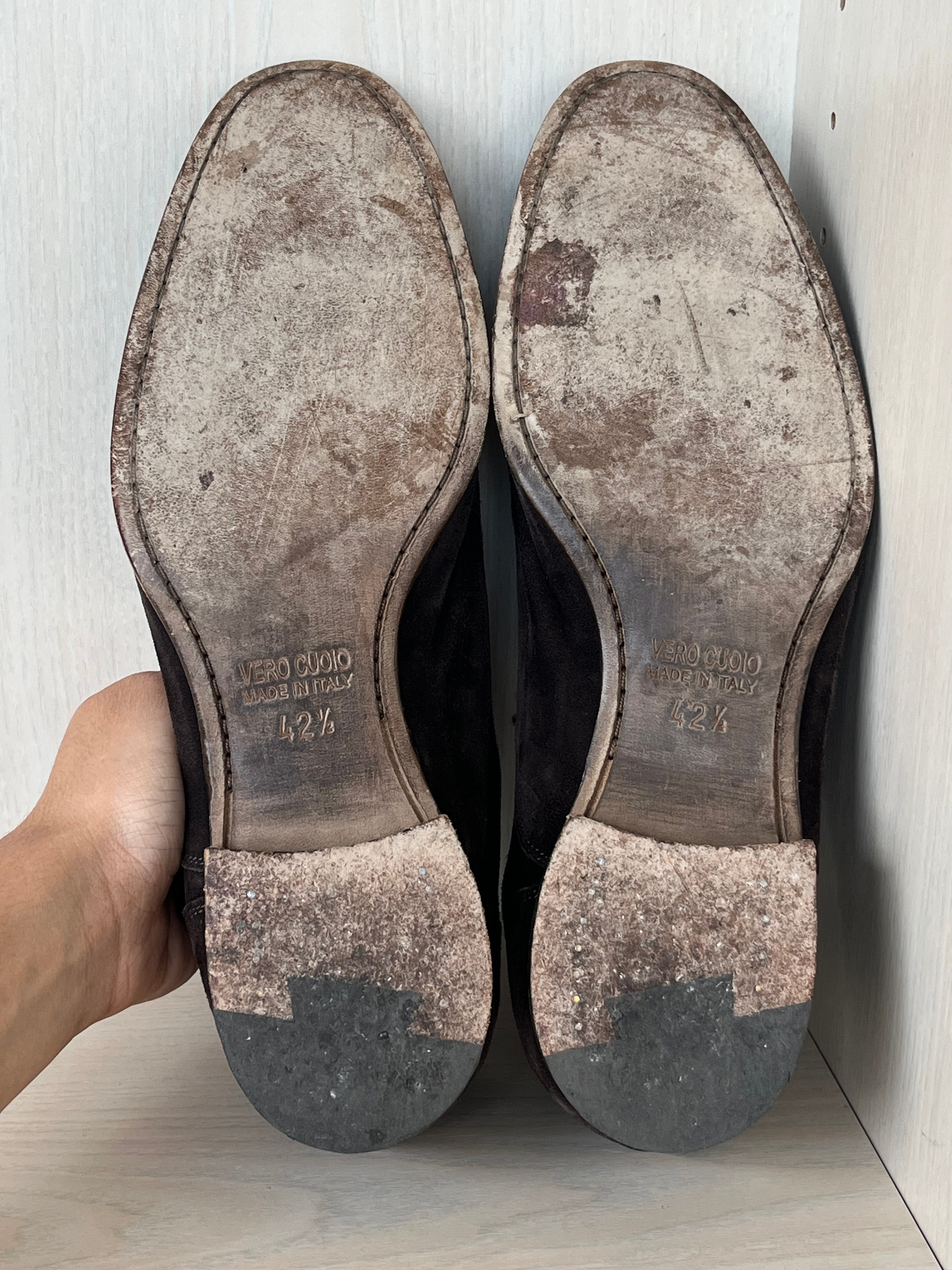 Rizzolli Suede Oxfords Brown 42.5 EU Very Good
