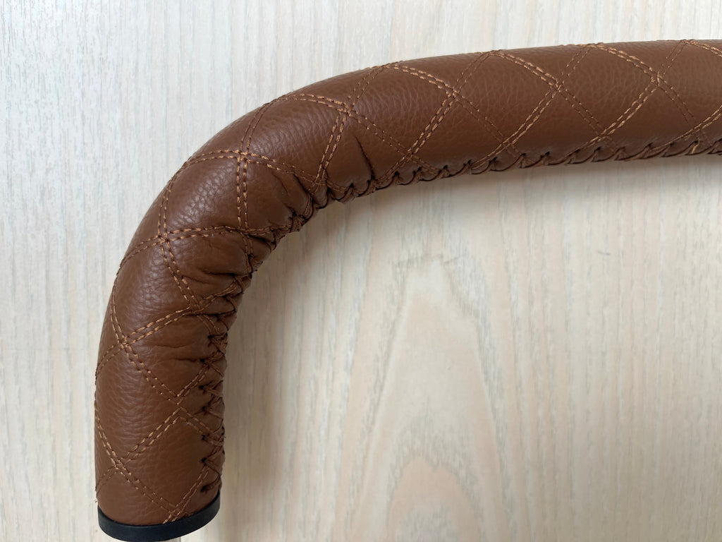 Joolz Universal Bumper Bar, Lederoptik, Braun, Wie Neu, 48x12 cm