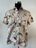 American Eagle Hawaiian Shirt Tropical Print Multi L Very Good Condition