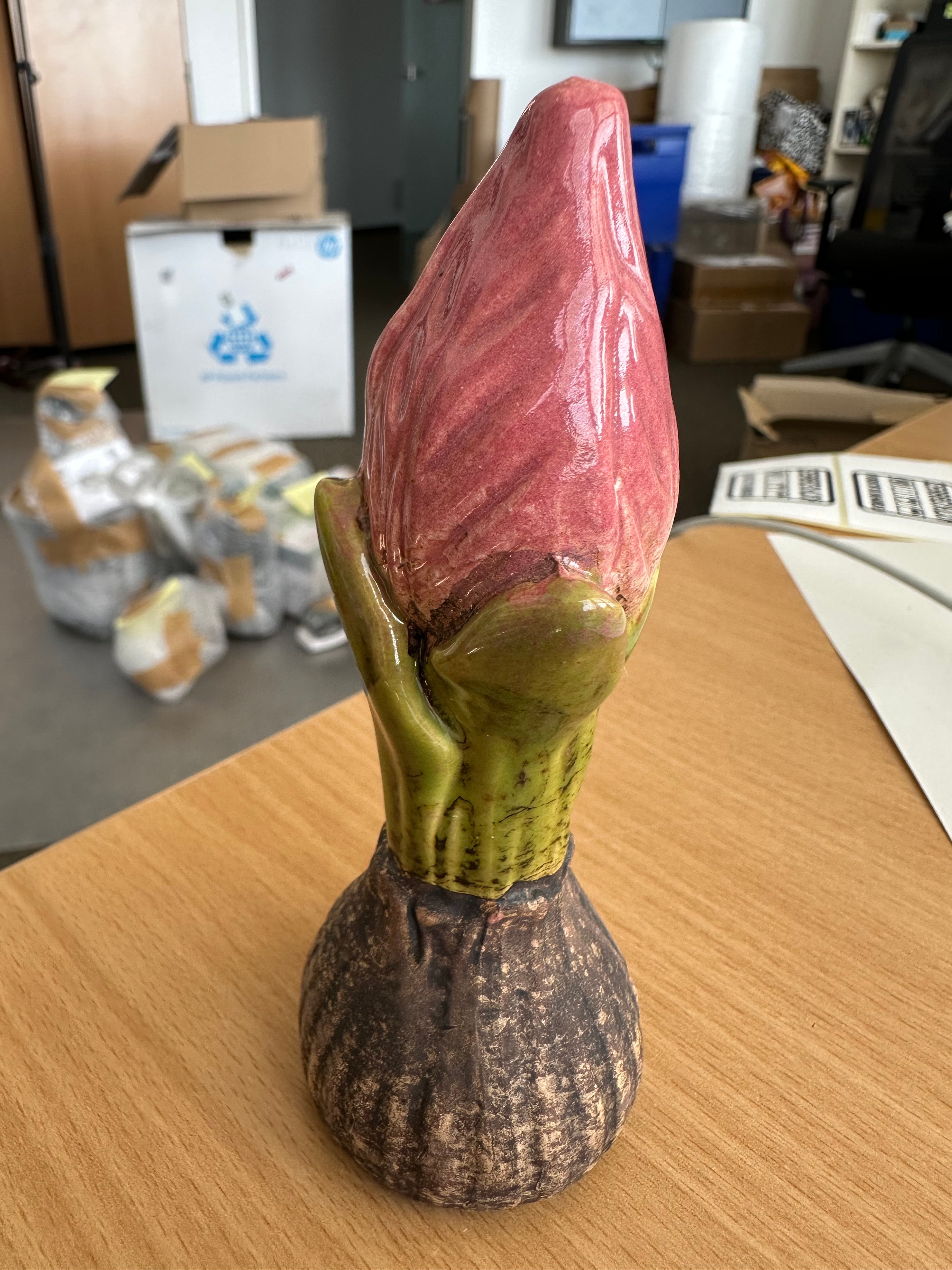 Vintage Ceramic Tulip Vase Candle Holder, Very Good Condition
