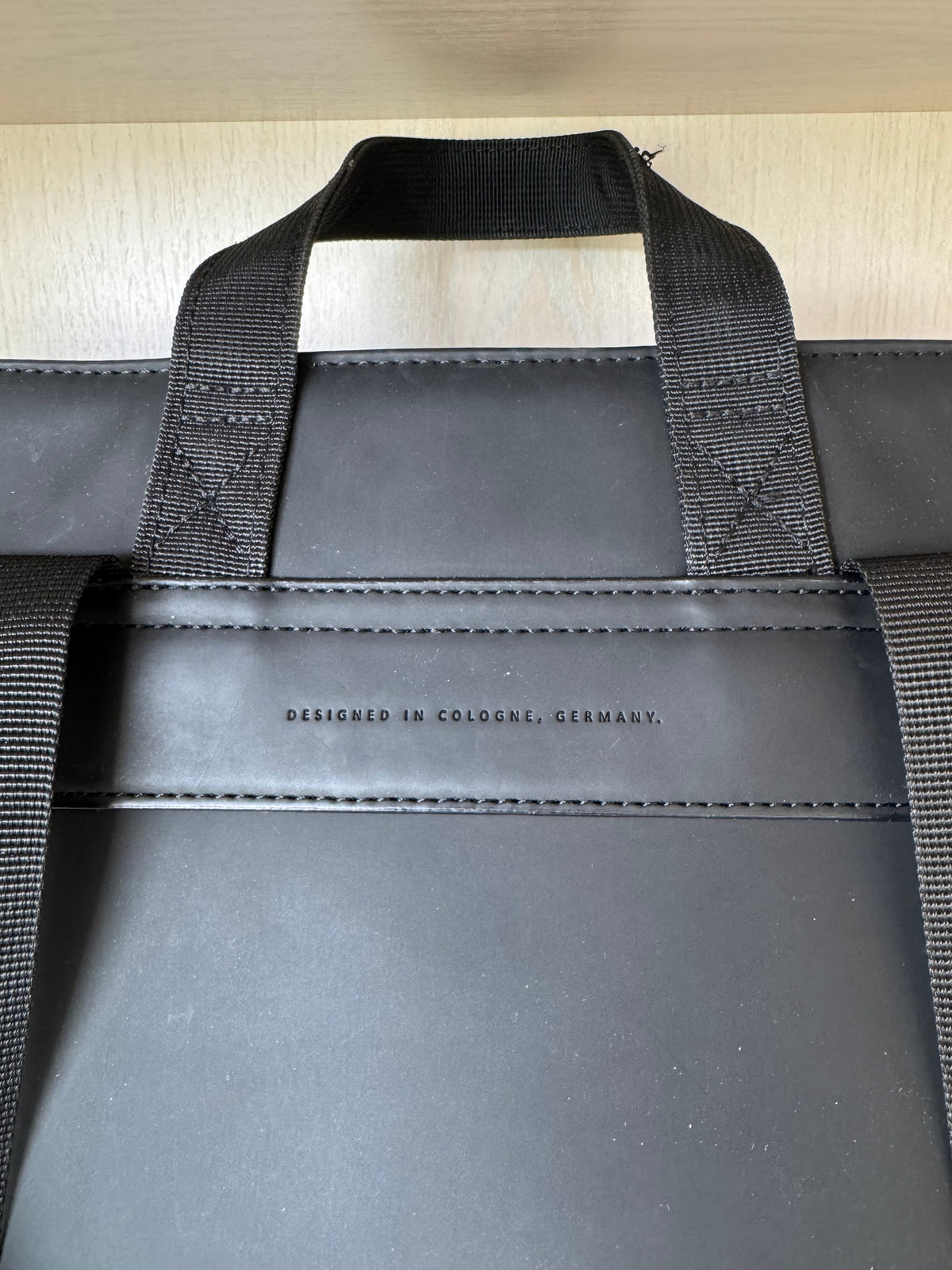 Kapten & Son Umea Backpack - All Black, Fits 15 Laptop, Good Condition