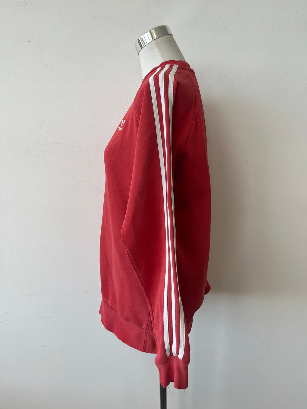 Adidas Adicolor Classics 3-Stripes Crew, Rot, S, Sehr Gut