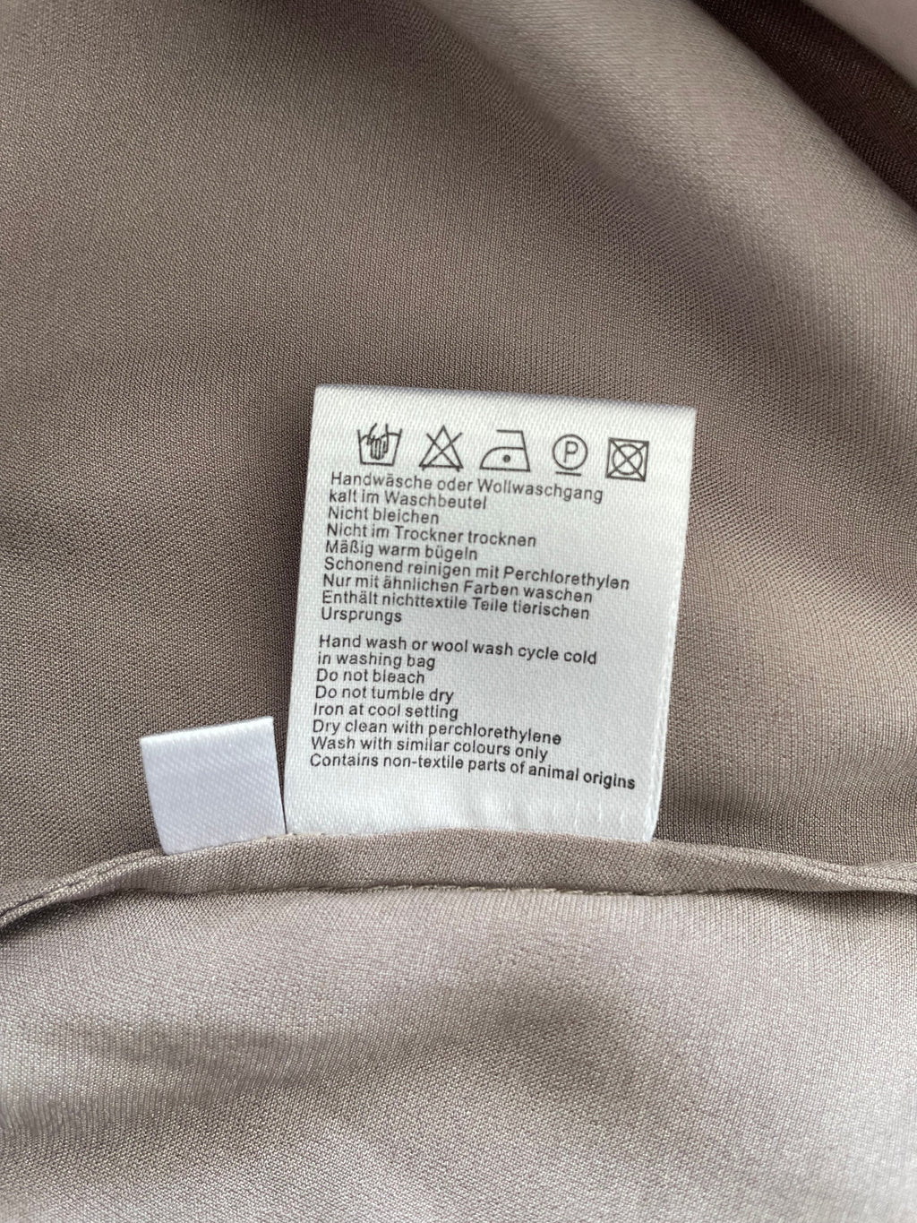 Insieme Silk Blouse Brown Size 44 Good Condition