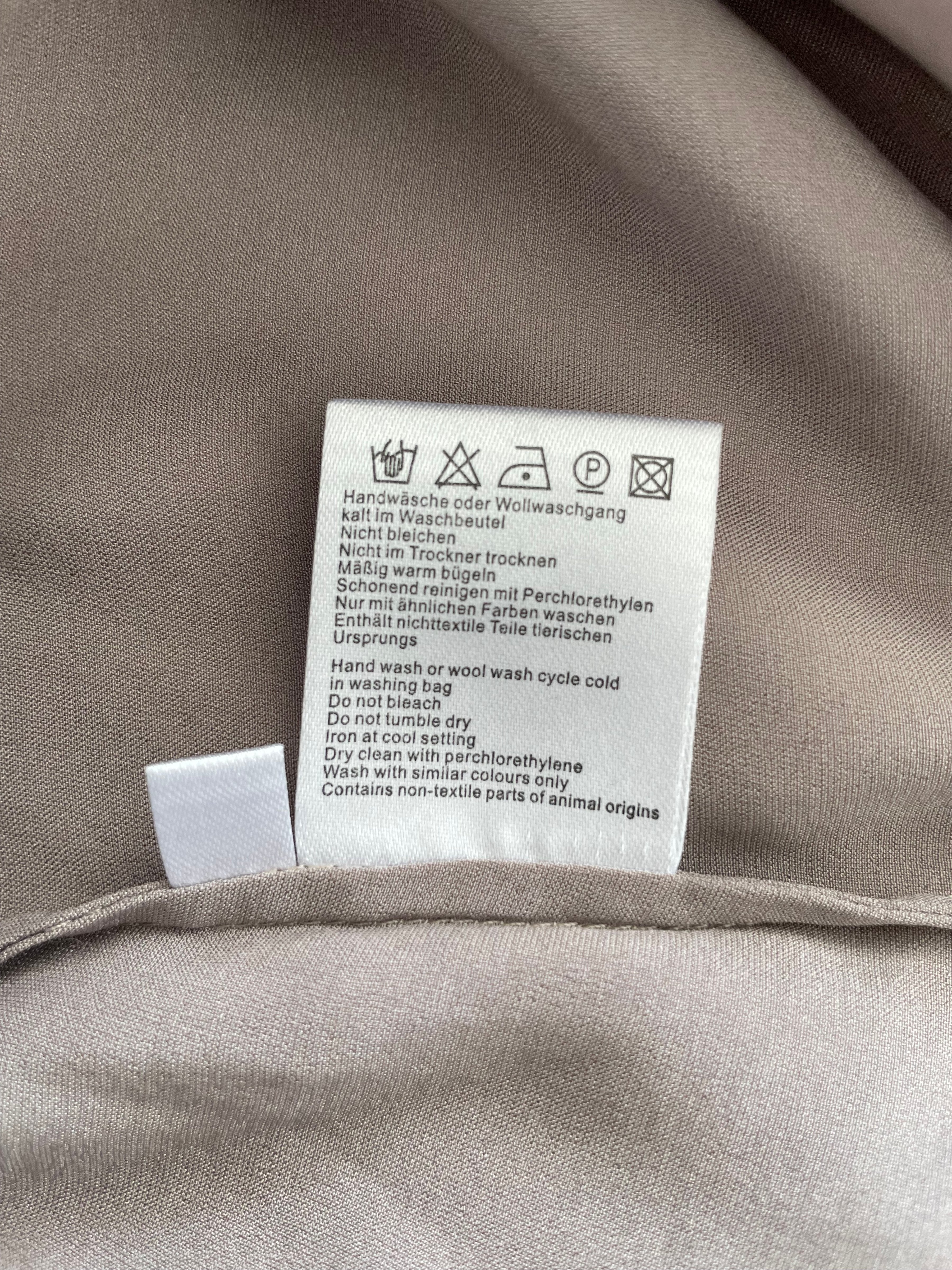 Insieme Silk Blouse Brown Size 44 Good Condition