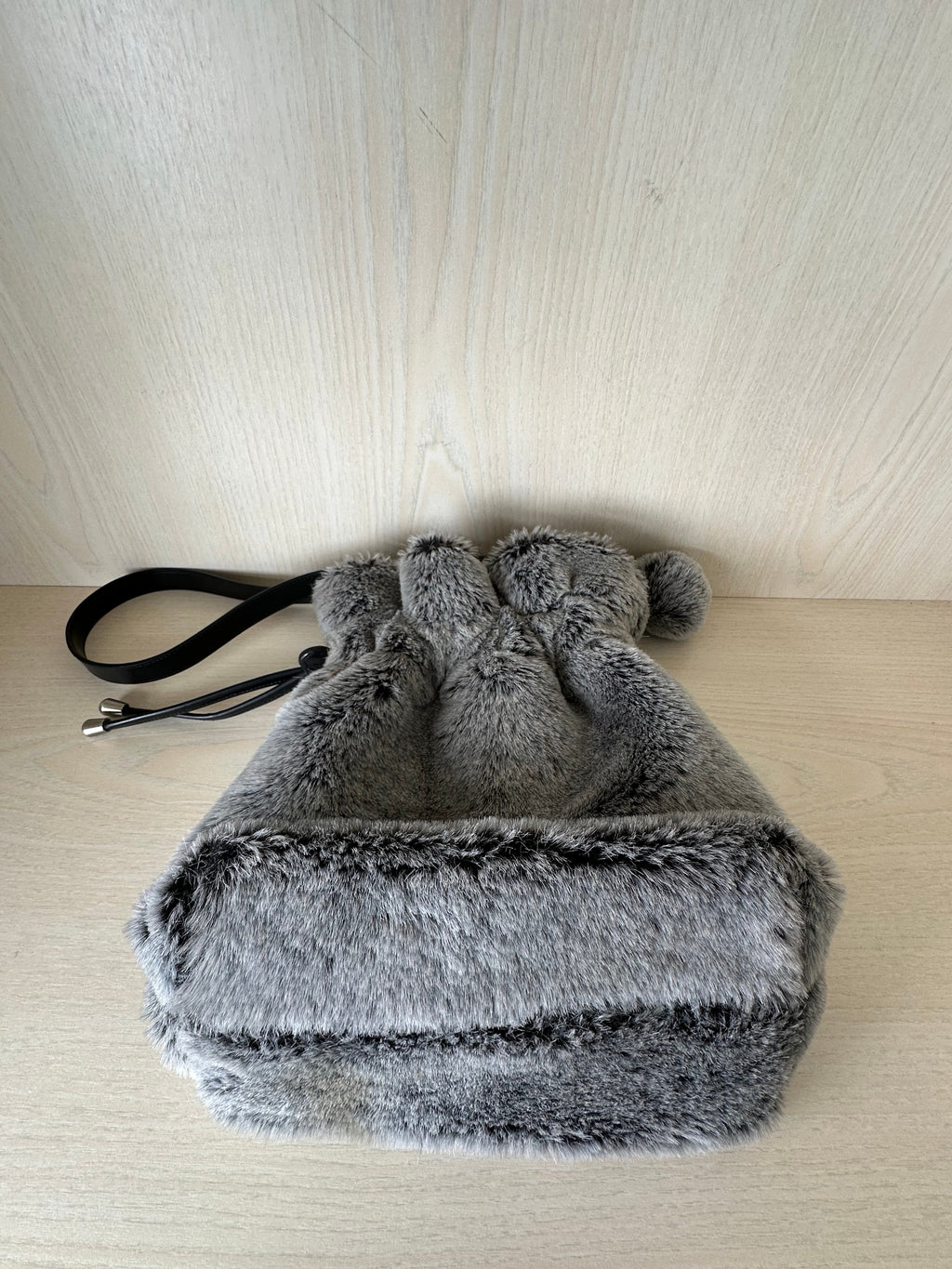 Esprit Faux Fur Tote Bag, Wie Neu, Mittel, Beige, 31x25x28 cm