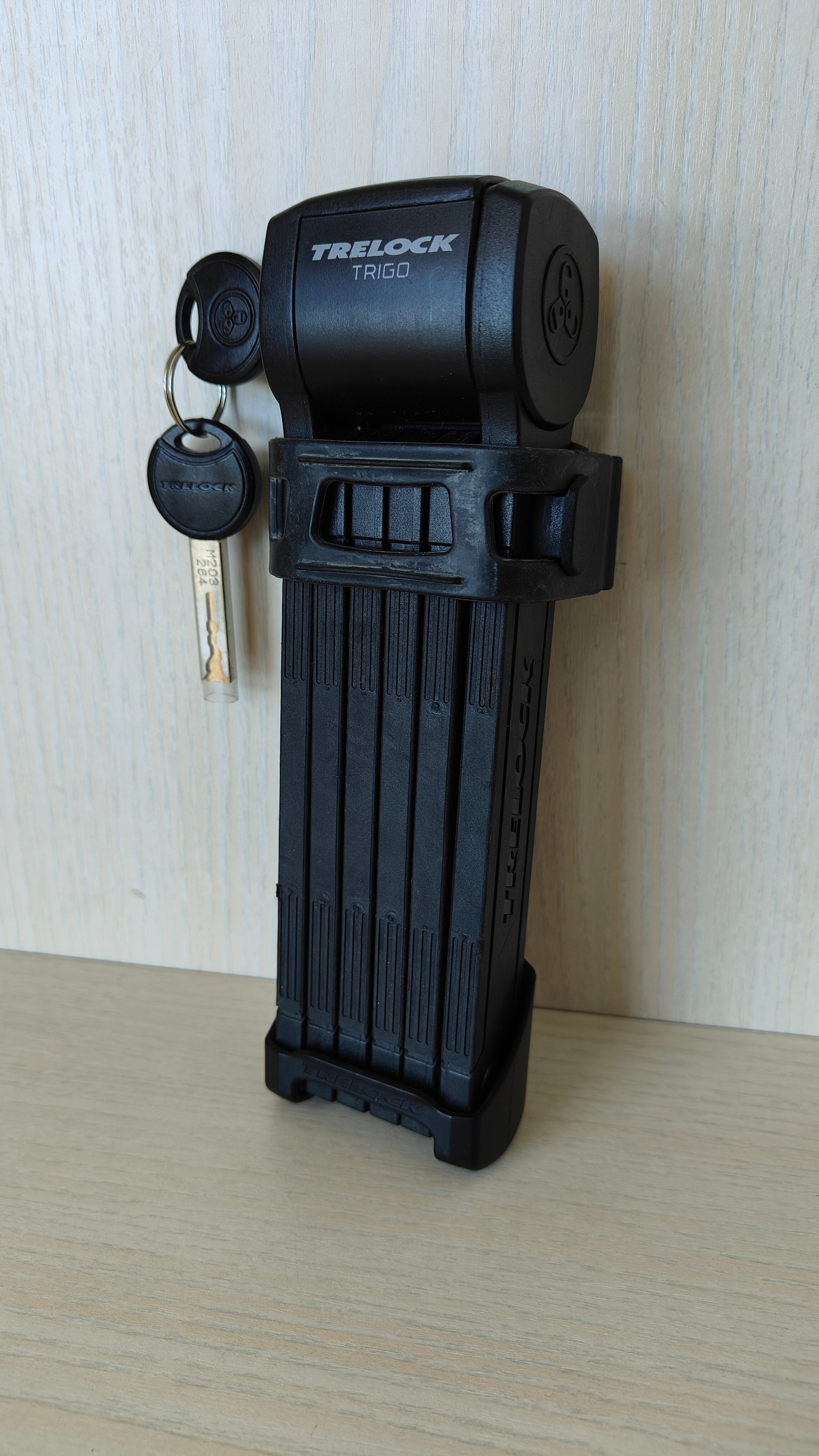 Trelock FS380 Trigo Faltschloss, 90 cm, Schwarz, Sehr Gut, 20 cm gefaltet