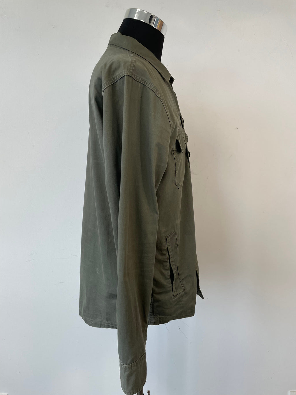 Abercrombie & Fitch Utility Jacke Grün M Baumwolle guter Zustand