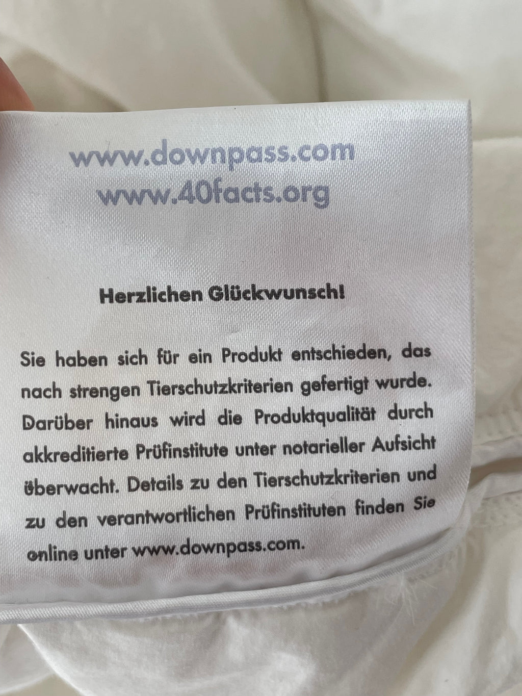 Fjödür Daunendecke – 135 x 200 cm, Downpass Zertifiziert, Weiß, Sehr Gut