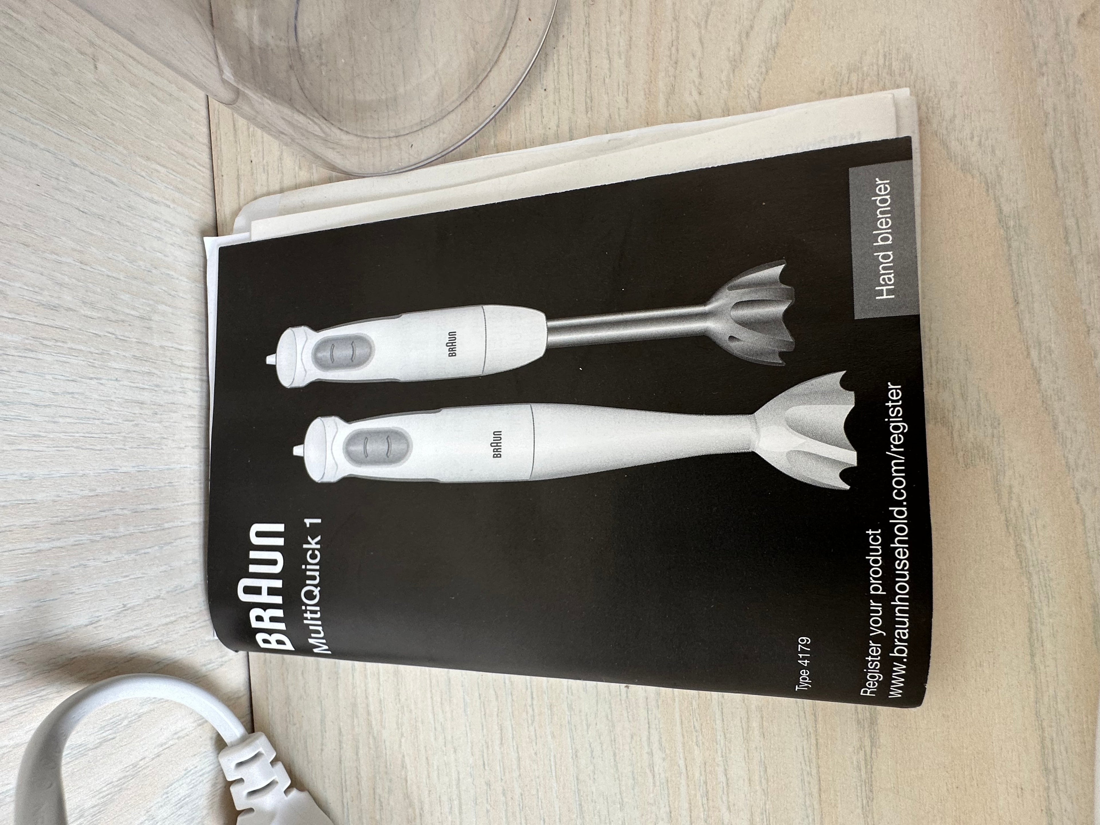 Braun Stabmixer MQ100 Weiß Kompakt 450W Sehr Gut
