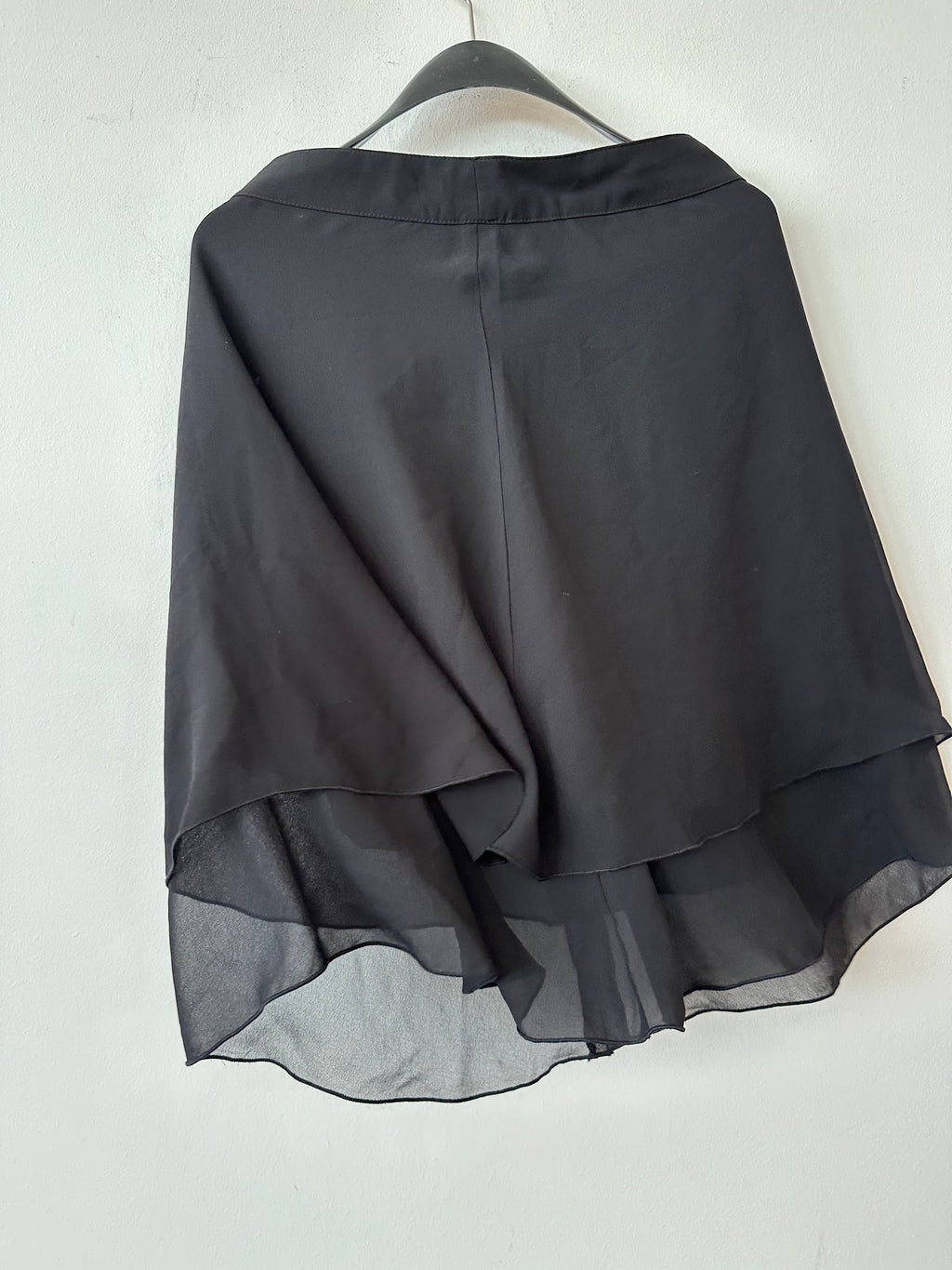 Comma Women's Chiffon Skirt 'Cape Rock' - Black, Size 34, Very Good