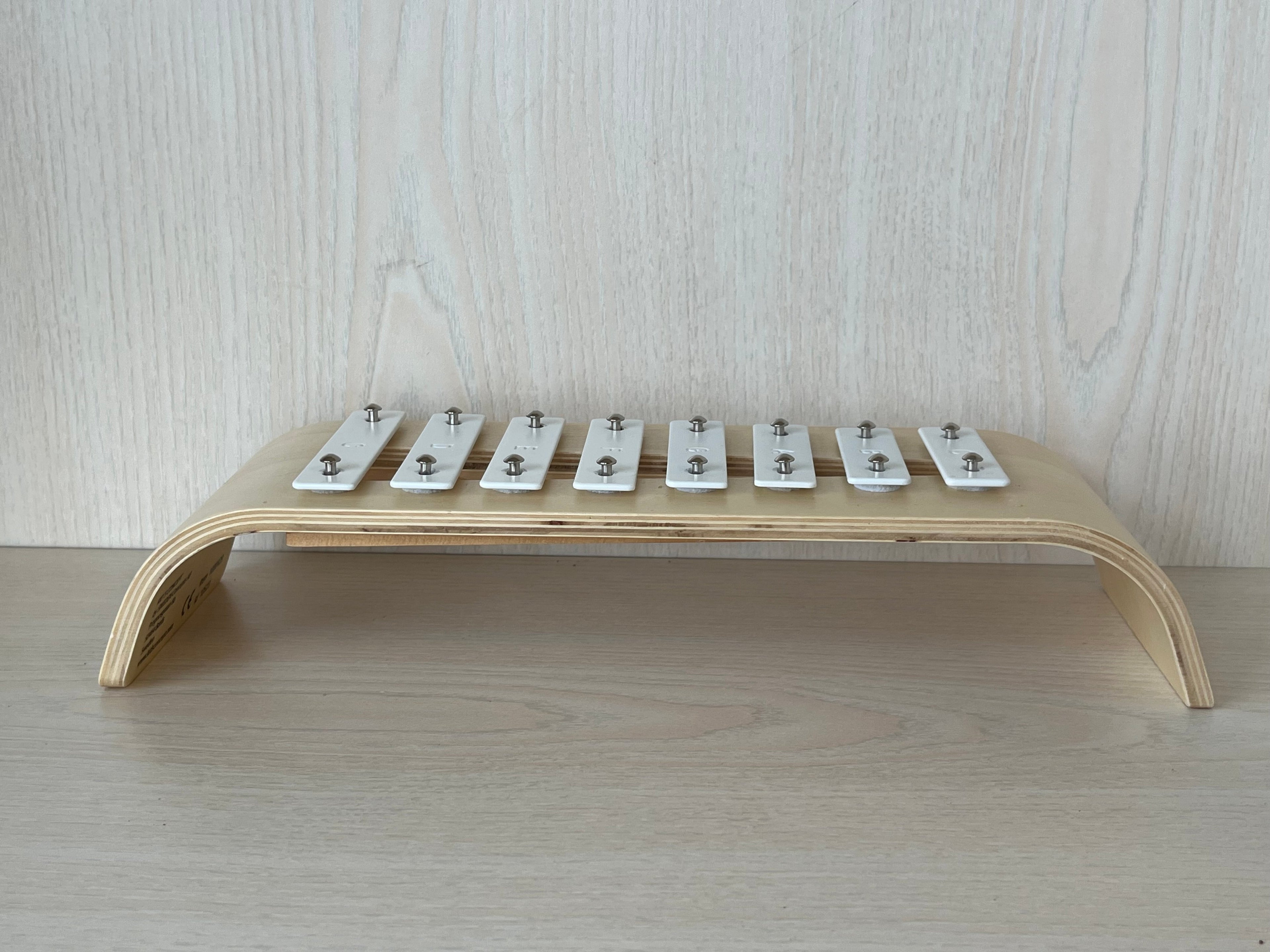 Kid's Concept Holzxylophon – sehr guter Zustand, 30 cm, Natur/Weiß