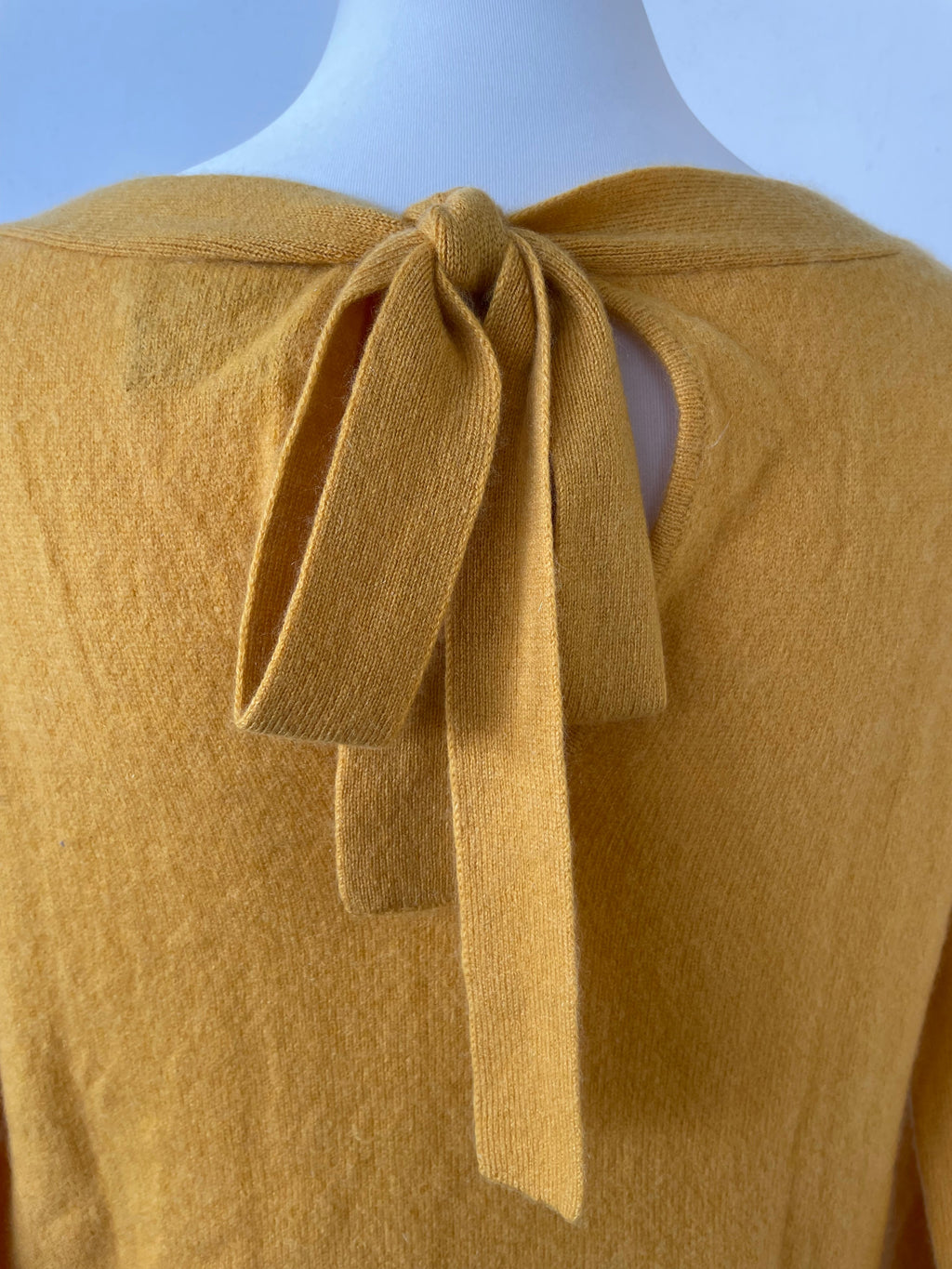 Grace Kaschmirpullover Senfgelb Schleife Sehr Gut