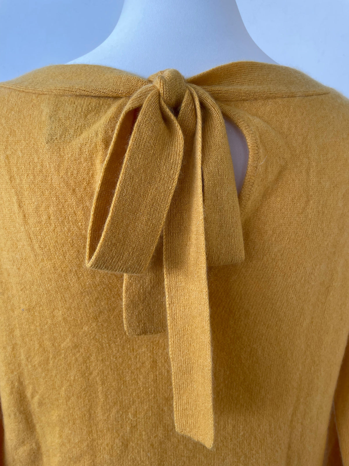 Grace Kaschmirpullover Senfgelb Schleife Sehr Gut