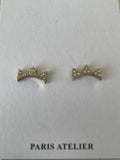 & Other Stories Paris Atelier Ohrstecker – goldfarben, ca. 1 cm, sehr guter Zustand