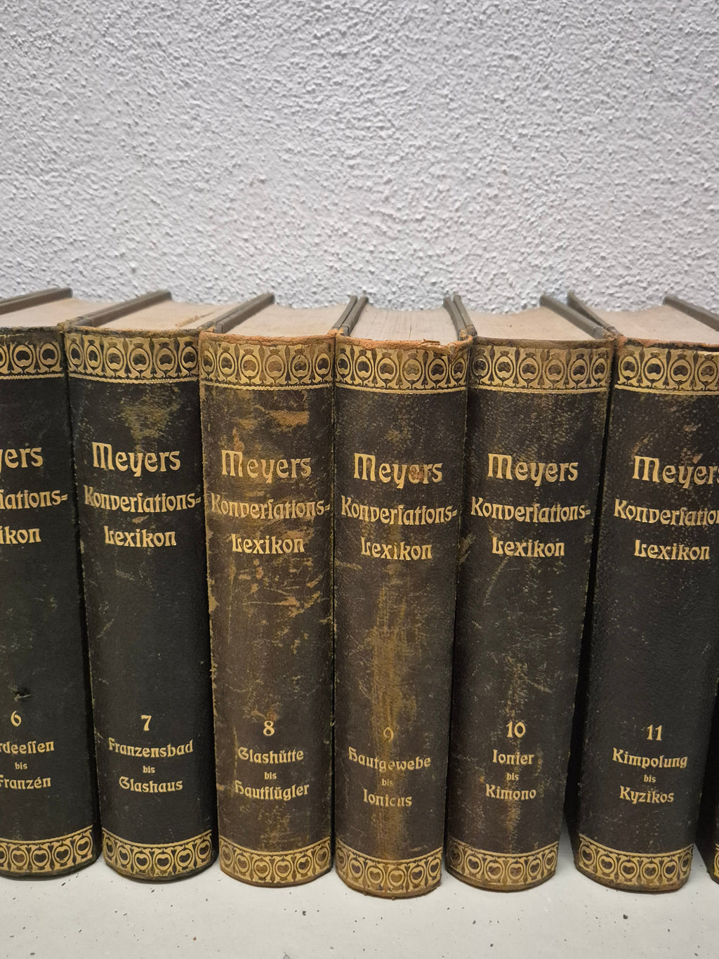 Meyers Großes Konversations-Lexikon, 23 Vols, Hardcover, Satisfactory Condition