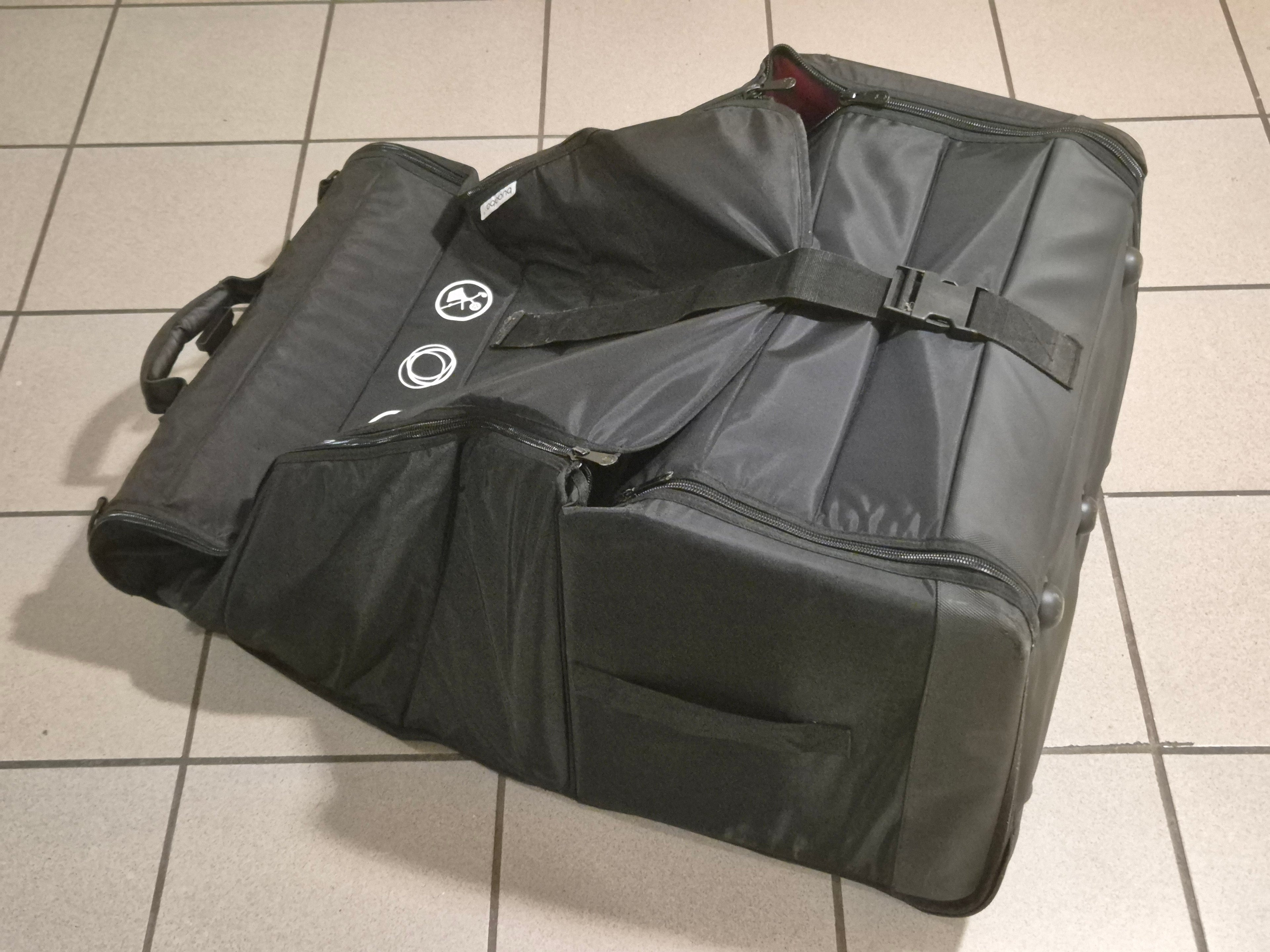 Bugaboo Komfort Transporttasche Groß, Gut, Nylon, Zwei Räder
