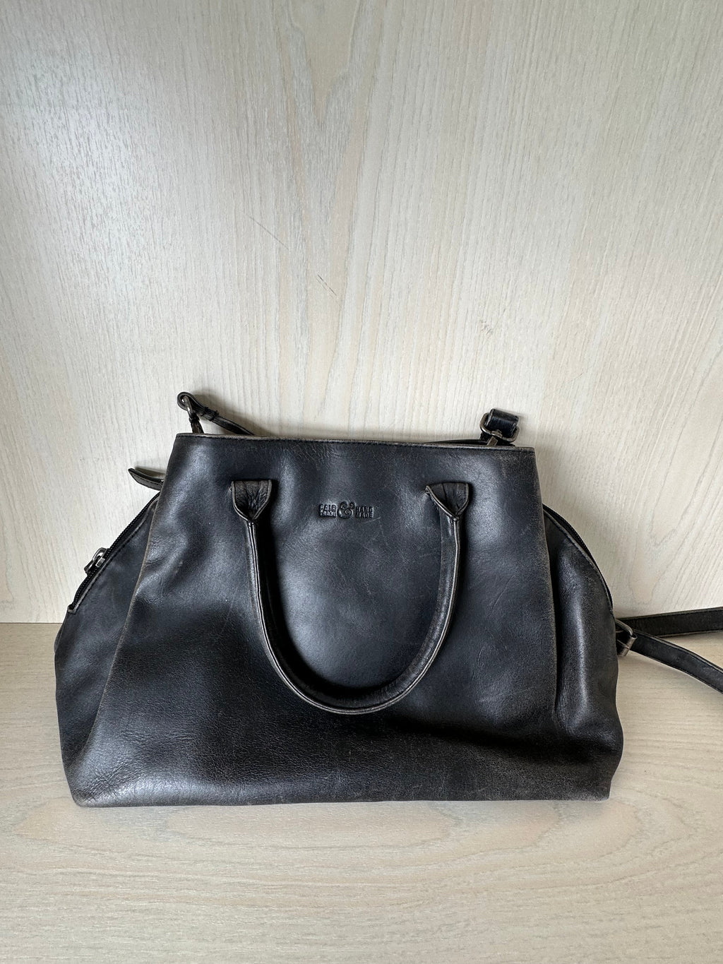 Contigo Fairtrade Ledertasche, mittel, normaler Zustand, braun