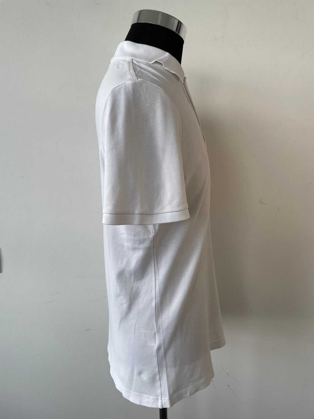 Lacoste Slim Fit Polo Shirt, White, FR 5 (Medium), Very Good Condition