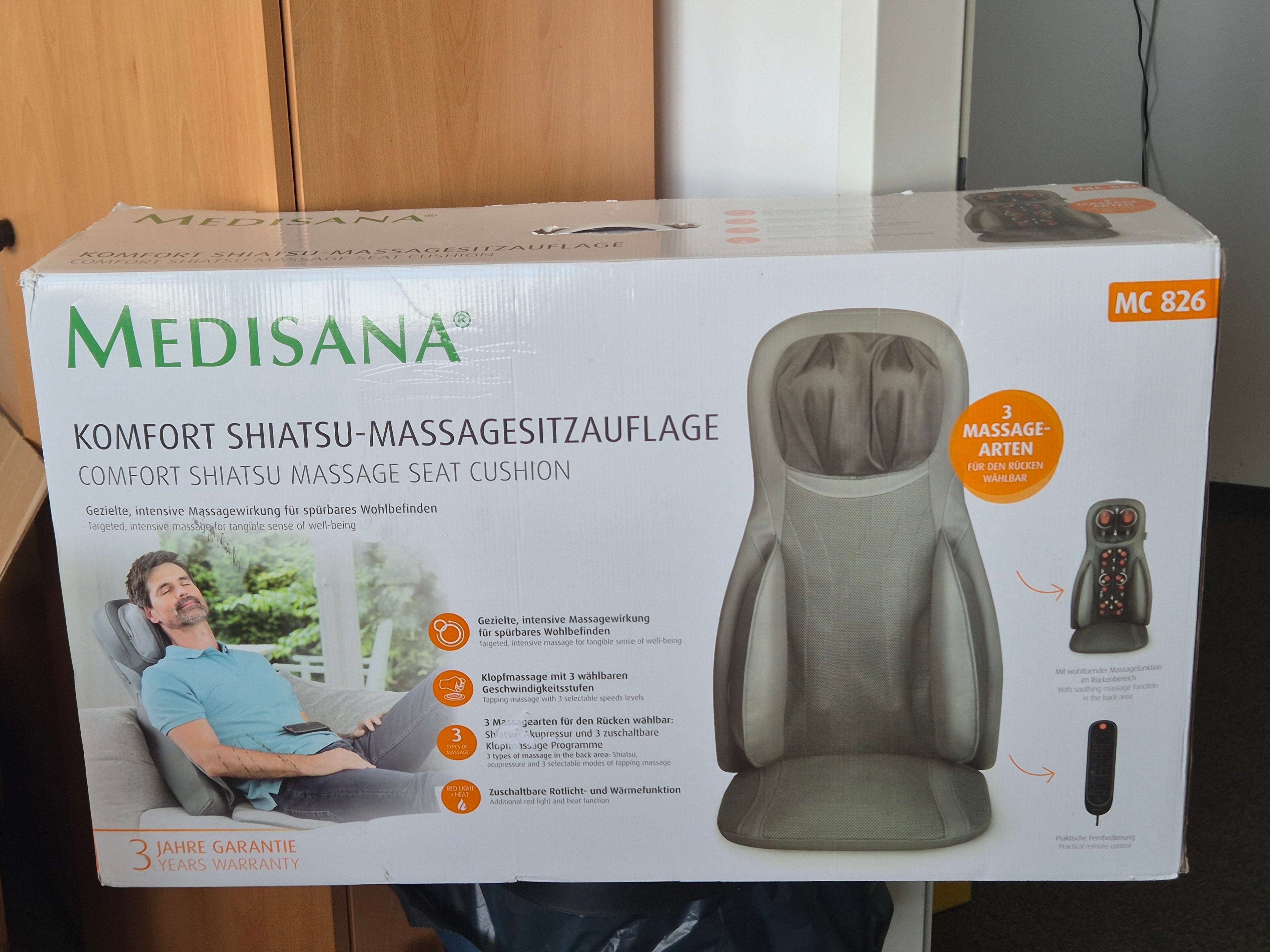 Medisana Shiatsu Massagekissen MC 826, Grau, Normalzustand