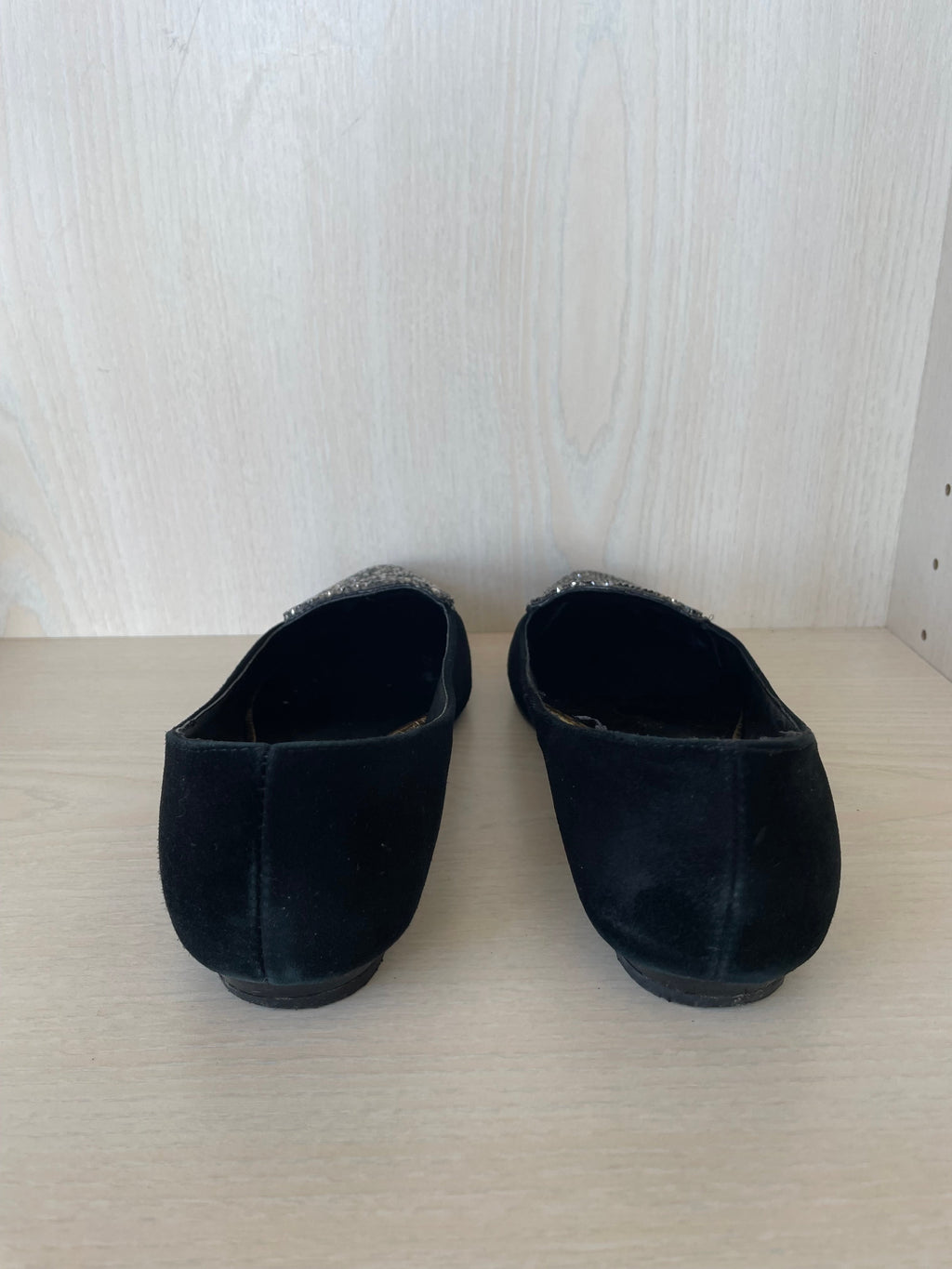 Alma en Pena Black Glitter Flats, EU 38, Very Good Condition